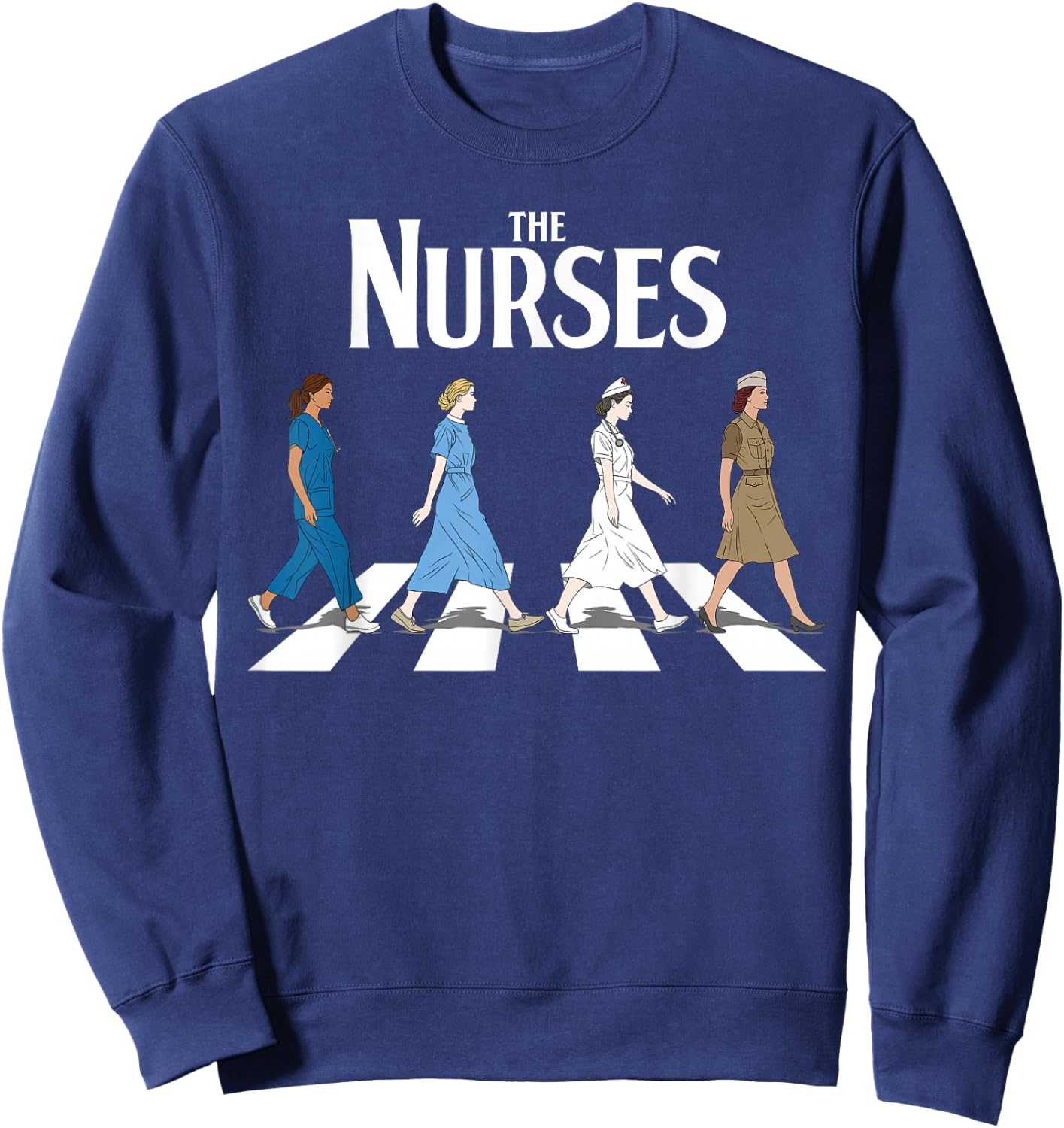Retro Nurse Gifts Nurse Week Gifts Funny Nurse Sweatshirt - Sweatshirt | Navy