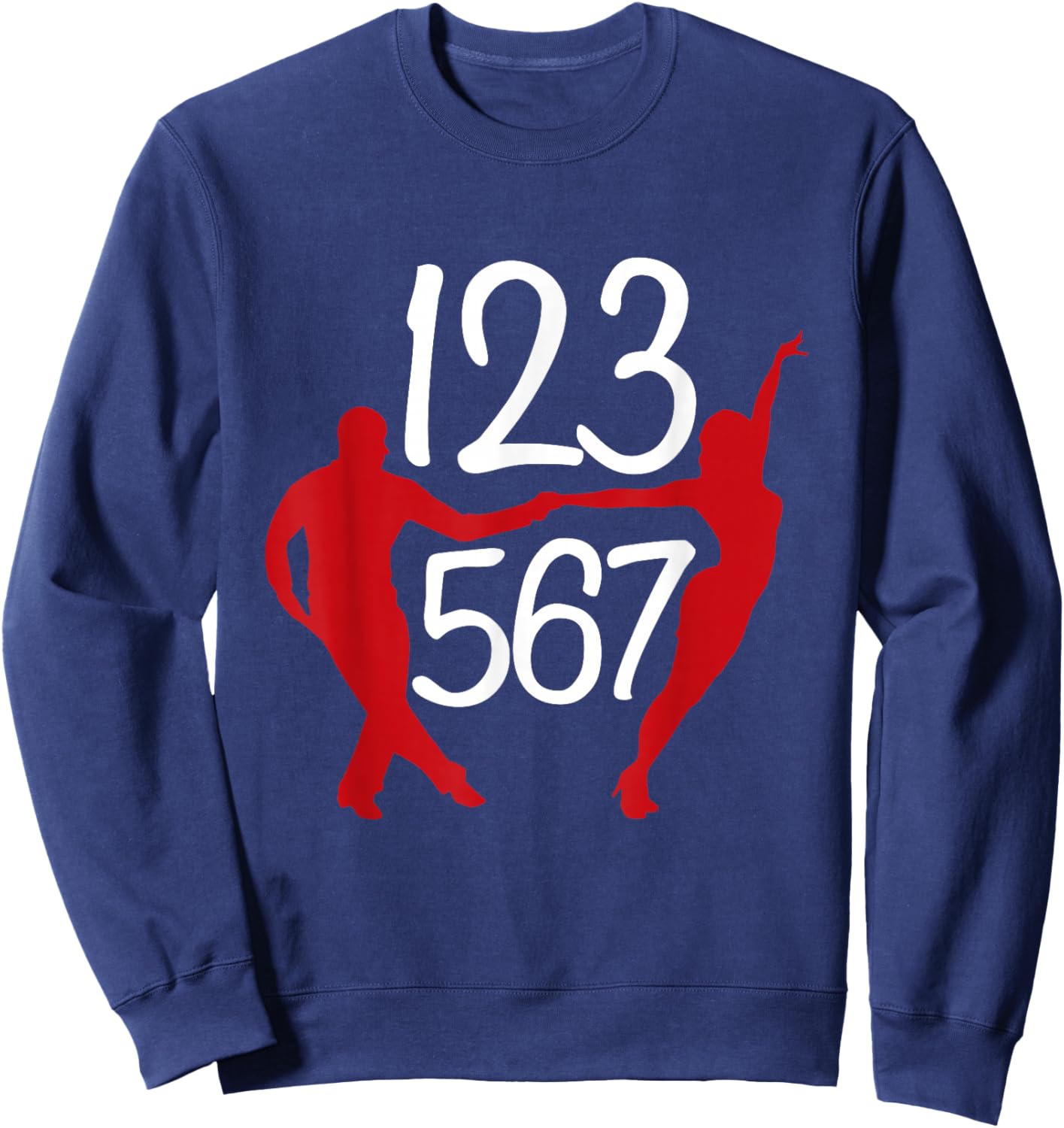 123 567 Salsa Lover Latin Salsa Dance Sweatshirt - Sweatshirt | Navy