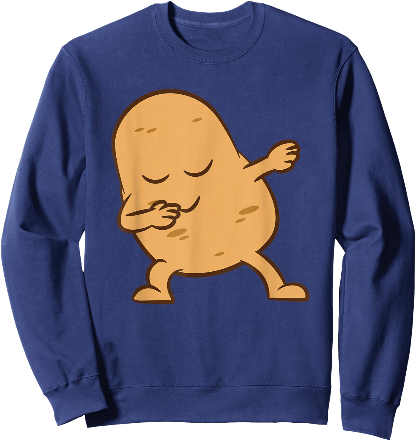 Potato Dabbing Potato Vegetable Love Potatoes Sweatshirt - Sweatshirt | Navy