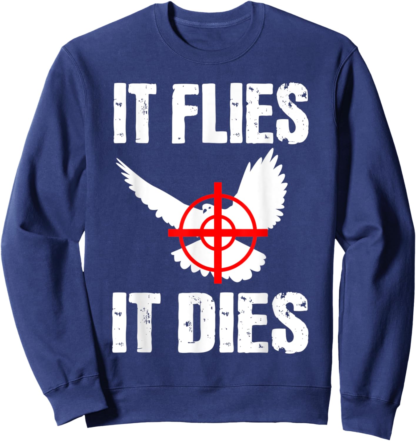 Dove Hunting Pigeon Bird Hunter Huntress Sweatshirt - Sweatshirt | Navy