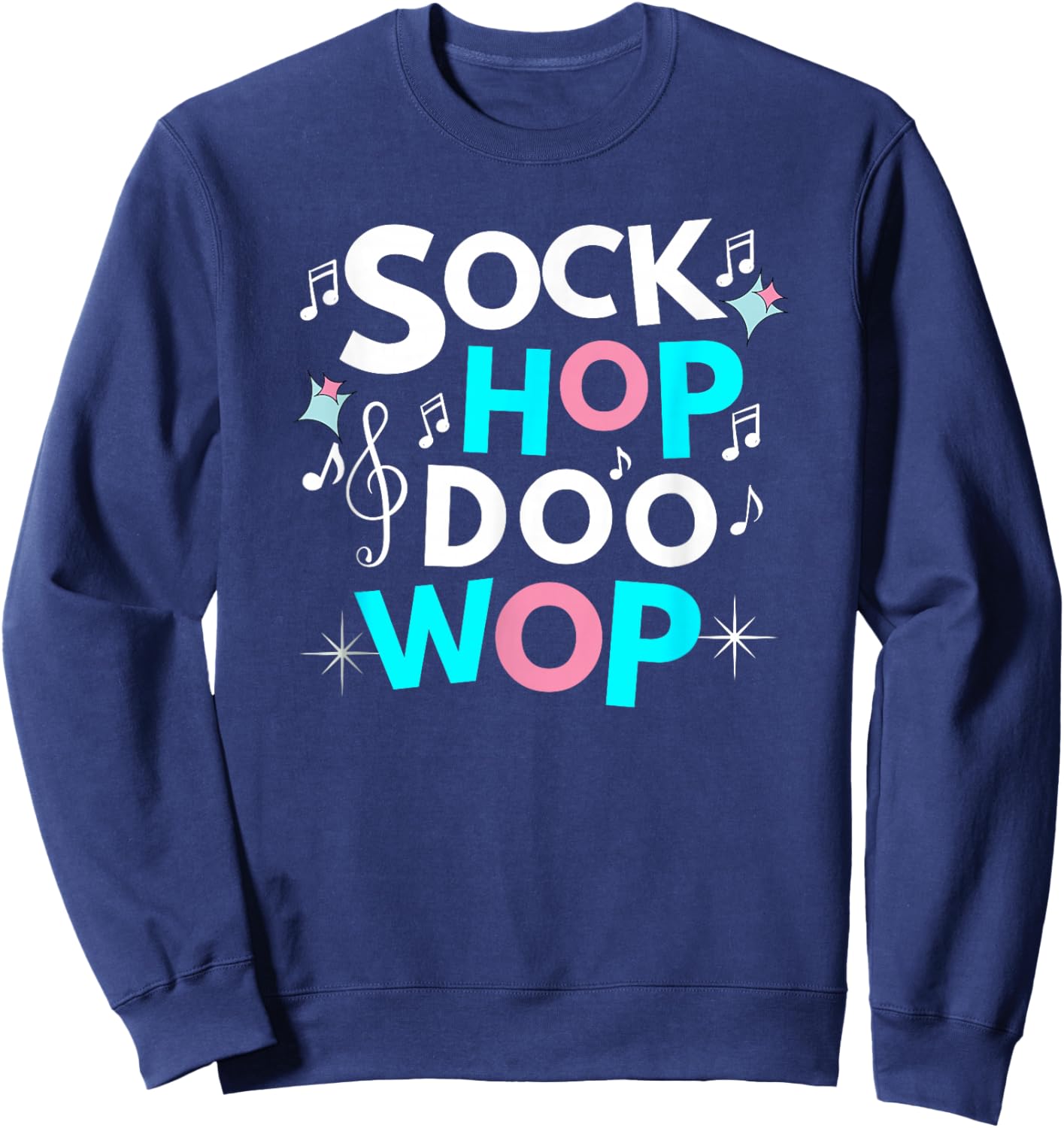 1950's Sock Hop & Doo Wop Theme Party for 50's Dance Sweatshirt - Sweatshirt | Navy