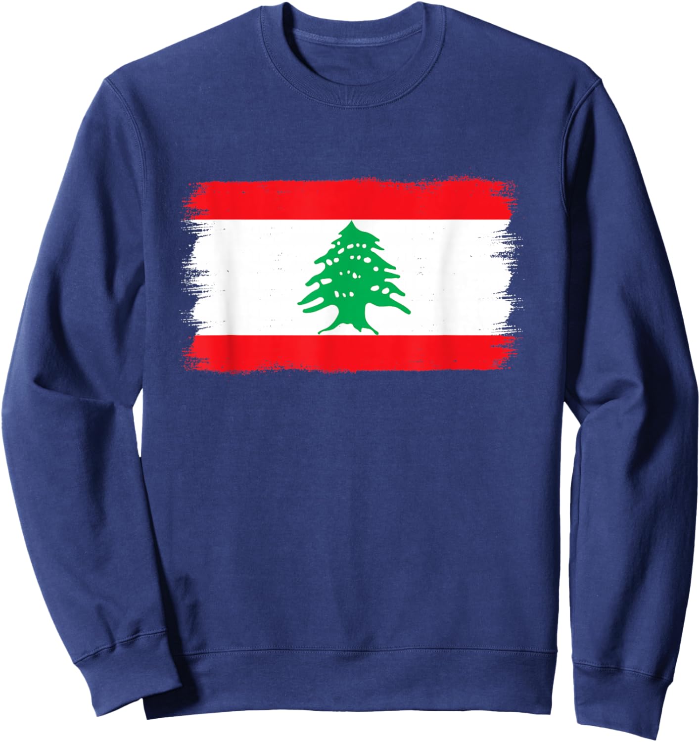 Lebanese Flag Lebanon Sweatshirt - Sweatshirt | Navy