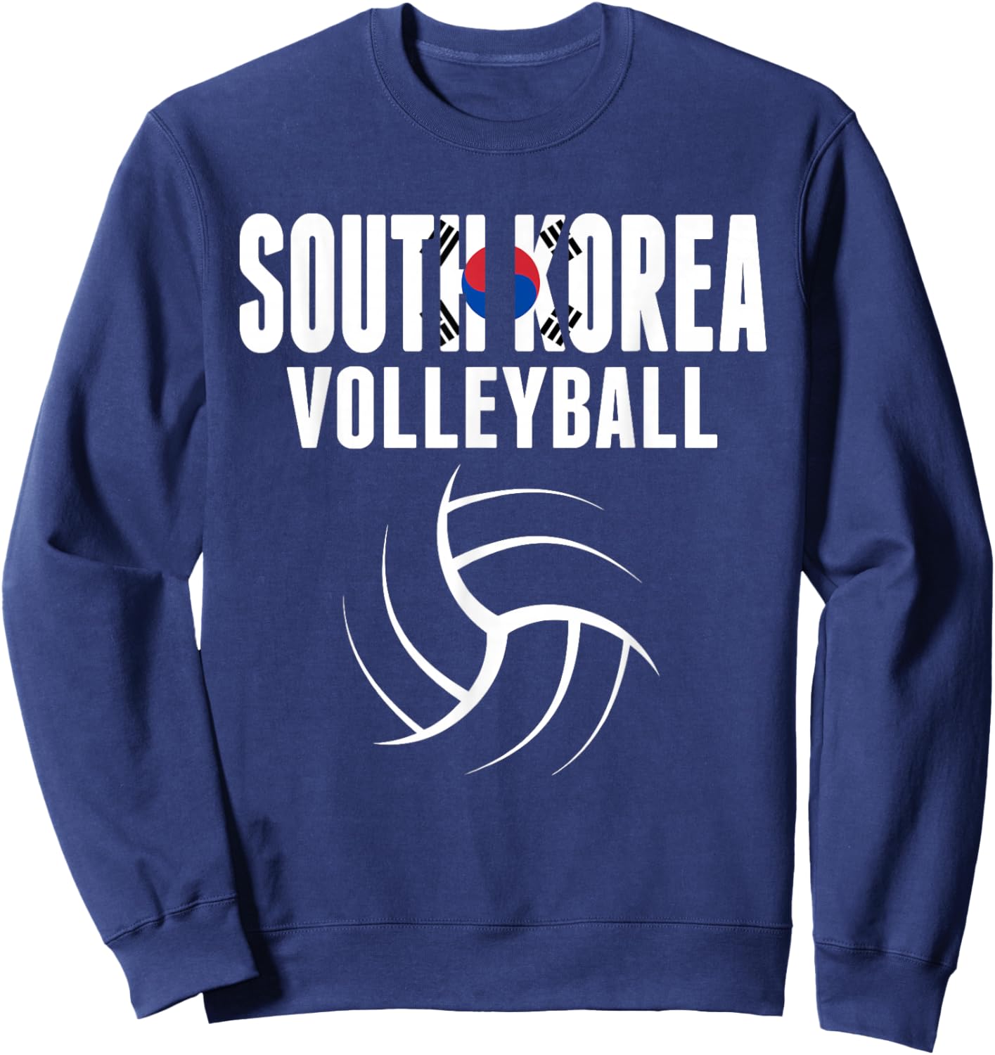 South Korea Volleyball Fans Jersey - Korean Sport Lovers Sweatshirt - Sweatshirt | Navy