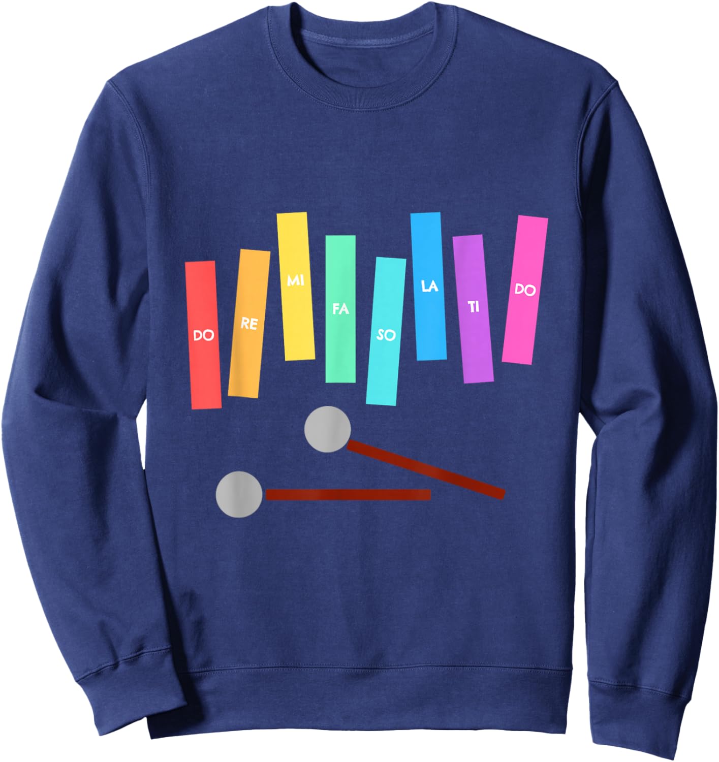 Rainbow Music Xylophone Sweatshirt - Sweatshirt | Navy