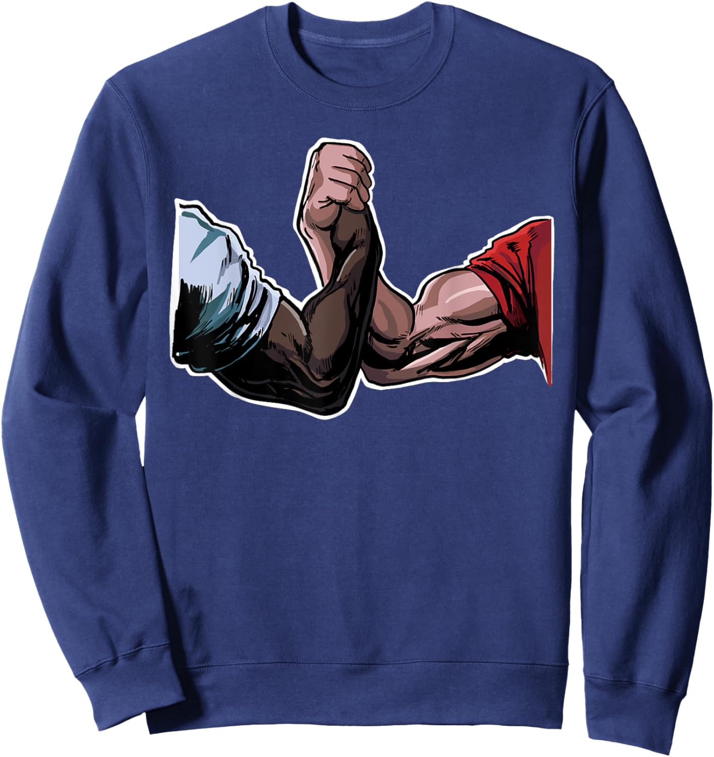 Epic Handshake funny Swole Bro Handshake Epic Handshake Sweatshirt - Sweatshirt | Navy