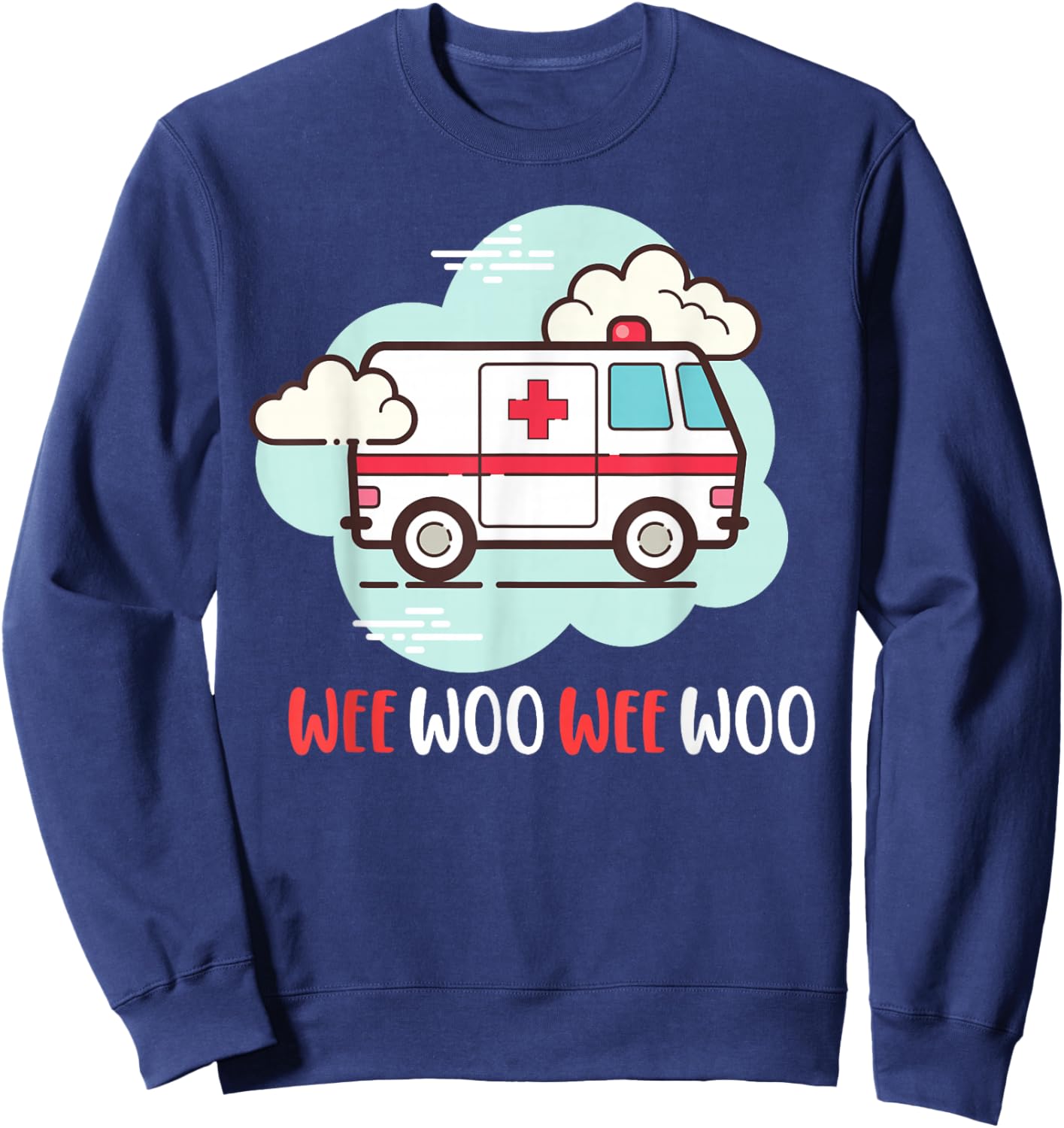 Cute ambulance for kids Sweatshirt - Sweatshirt | Navy