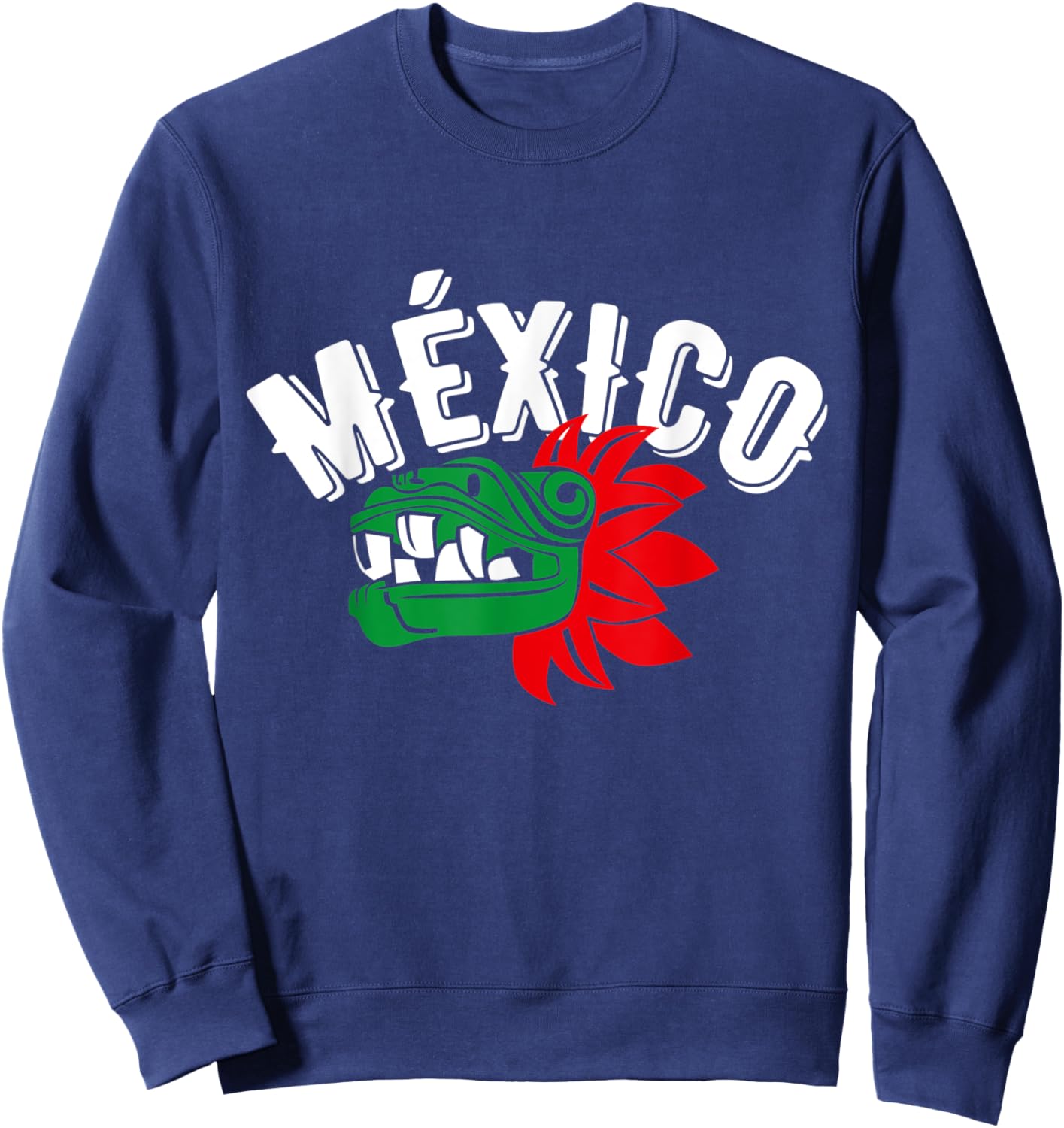 Quetzalcoatl La serpiente Emplumada Mexican Aztec Sweatshirt - Sweatshirt | Navy