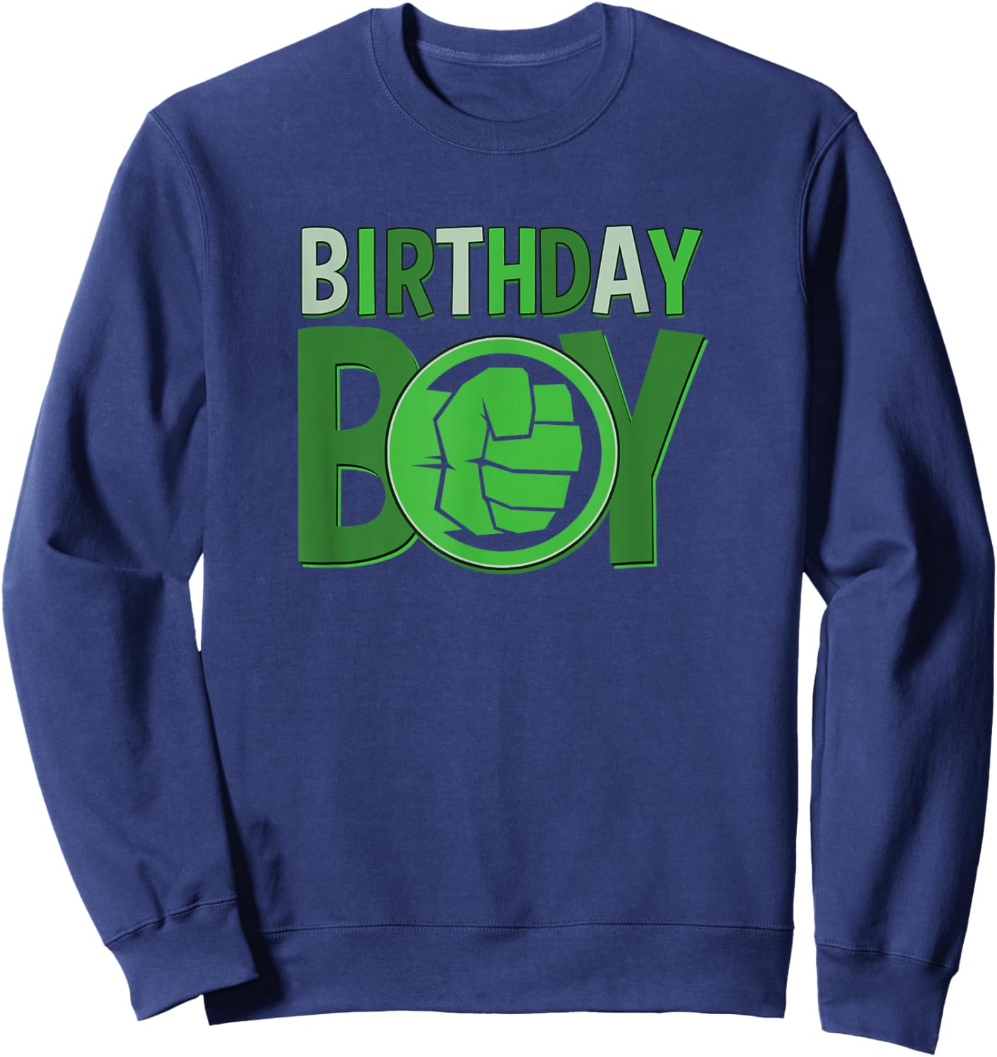 Marvel Avengers Incredible Hulk Birthday Boy Small Sweatshirt - Sweatshirt | Navy