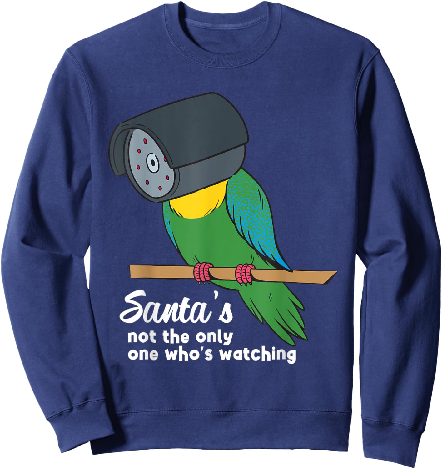 Birds Are Not Real Drone Funny Government Conspiracy Gifts Sweatshirt - Sweatshirt | Navy