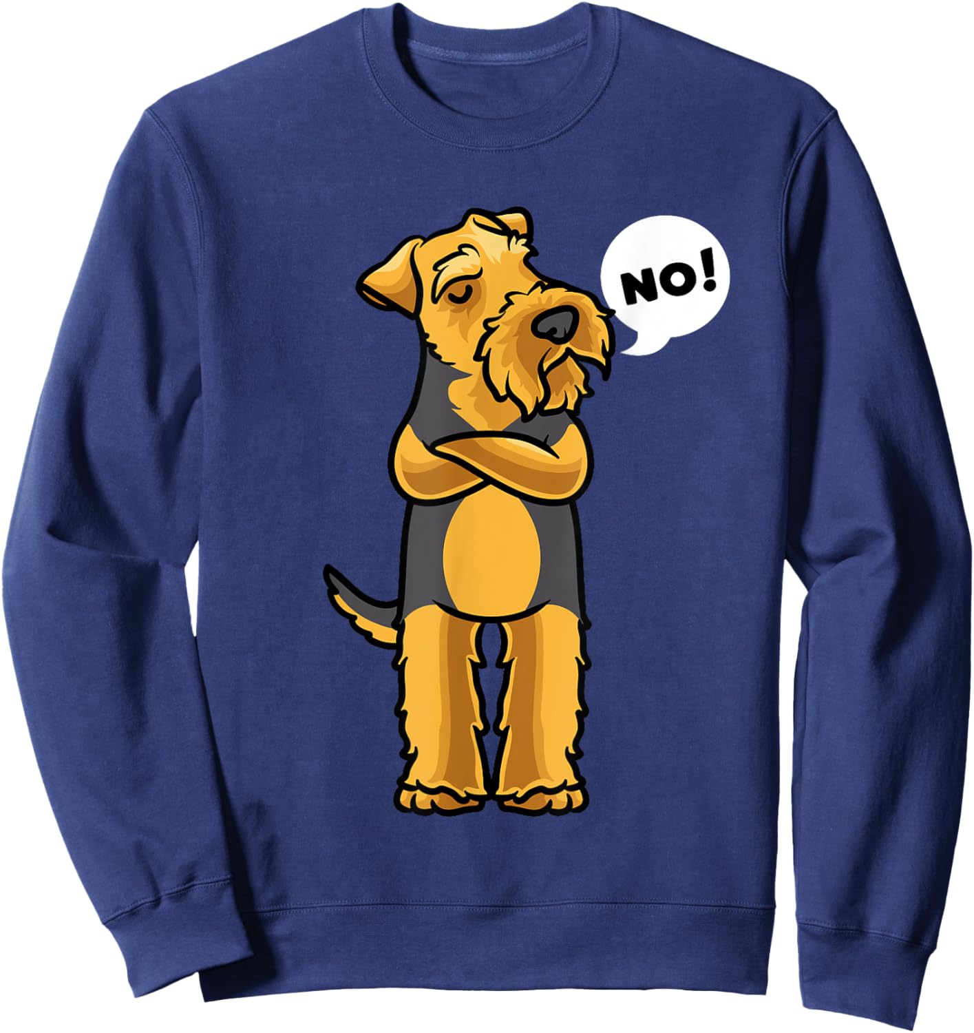 Stubborn Welsh Terrier Dog Women Girls Kids Sweatshirt - Sweatshirt | Navy