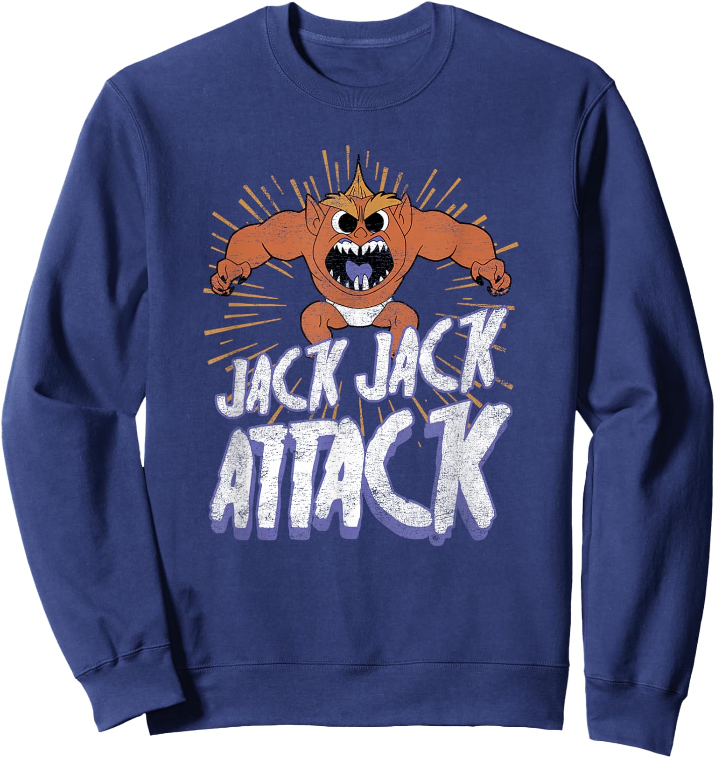 Disney Pixar The Incredibles Halloween Jack-Jack Attack Sweatshirt - Sweatshirt | Navy