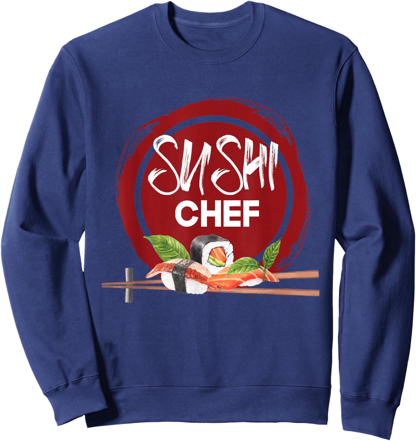 Sushi Chef - Anime Kawaii Japan Cuisine Chef Food Lover Sweatshirt - Sweatshirt | Navy