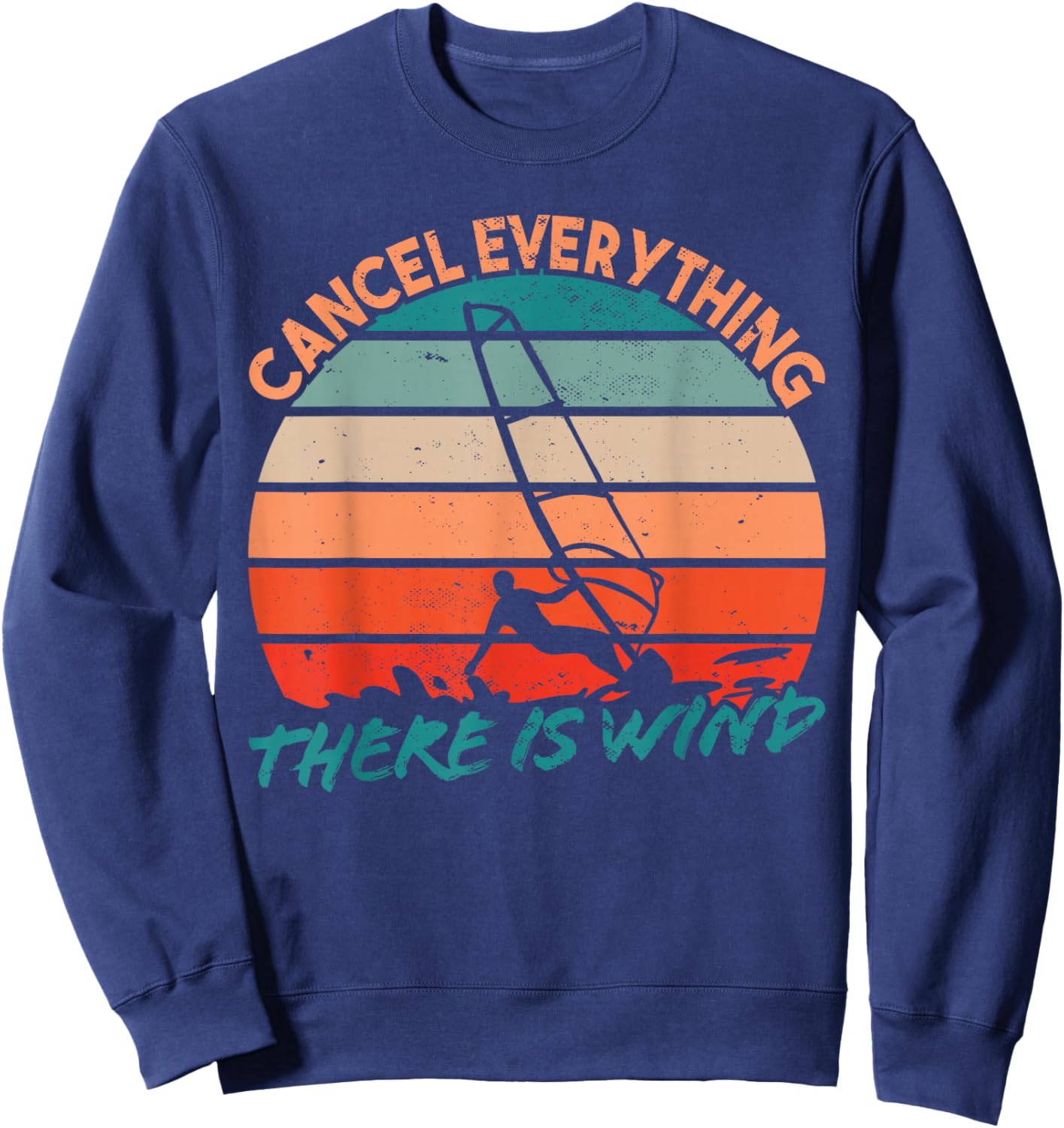 Surfer Surfboard - Windsurfer Windsurfing - Surfing Sweatshirt - Sweatshirt | Navy