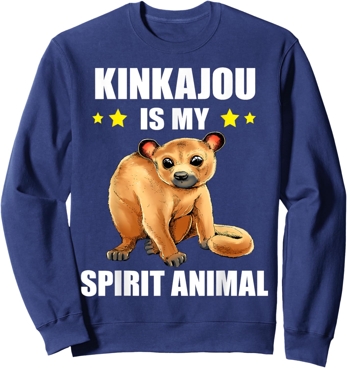 Kinkajou Spirit Animal Night Ape Honey Bear Kinkajou Lover Sweatshirt - Sweatshirt | Navy