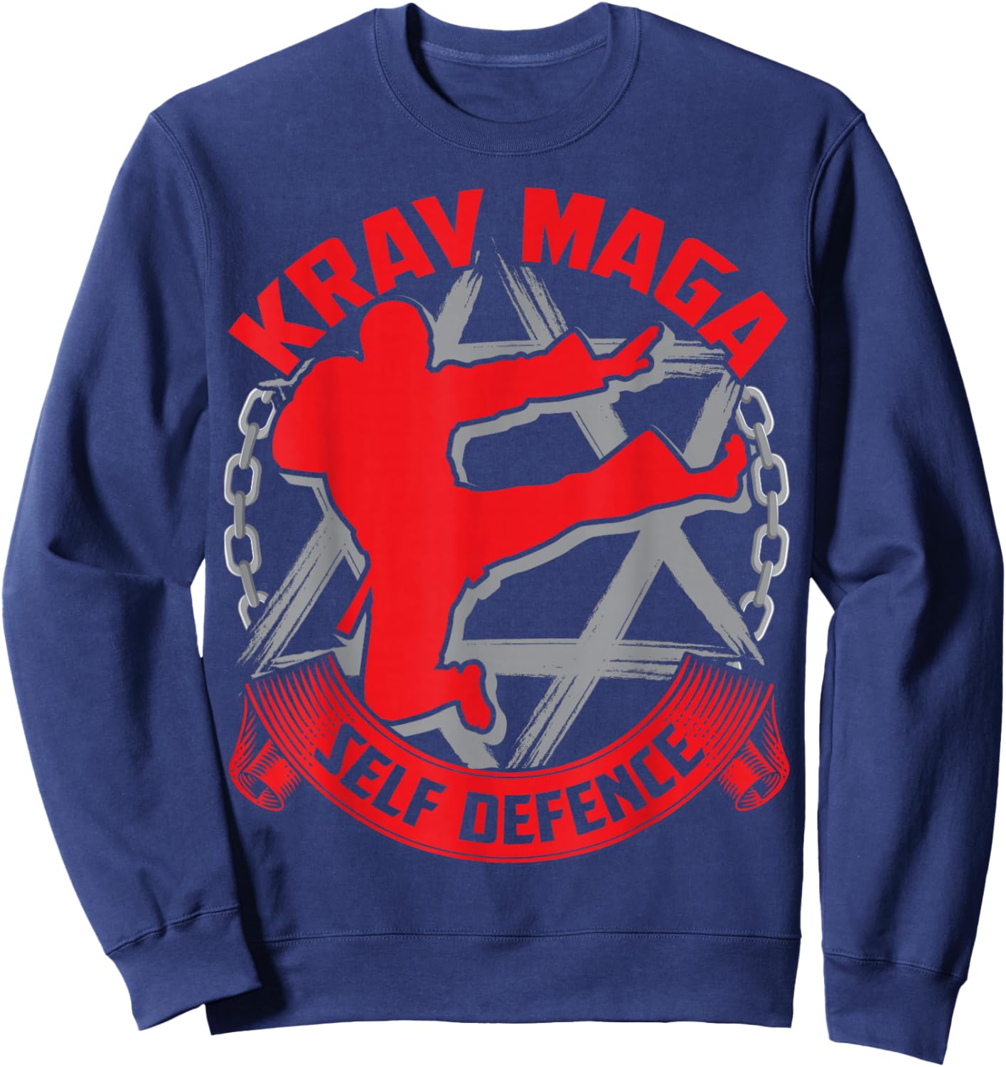 Krav MAGA Sport Isreali Sportswear Fight Self-Defence Sweatshirt - Sweatshirt | Navy