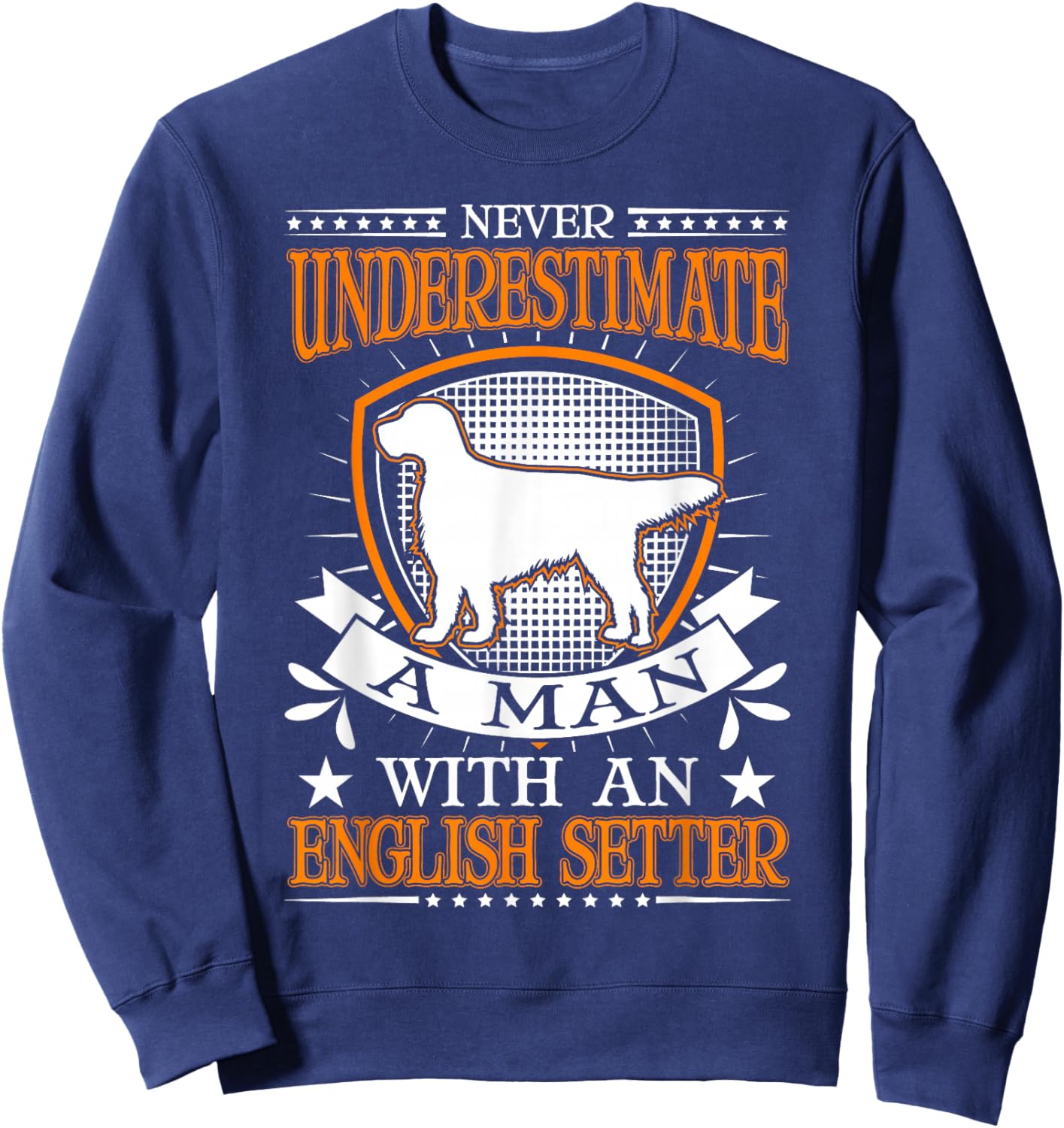 English Setter Man Sweatshirt - Sweatshirt | Navy