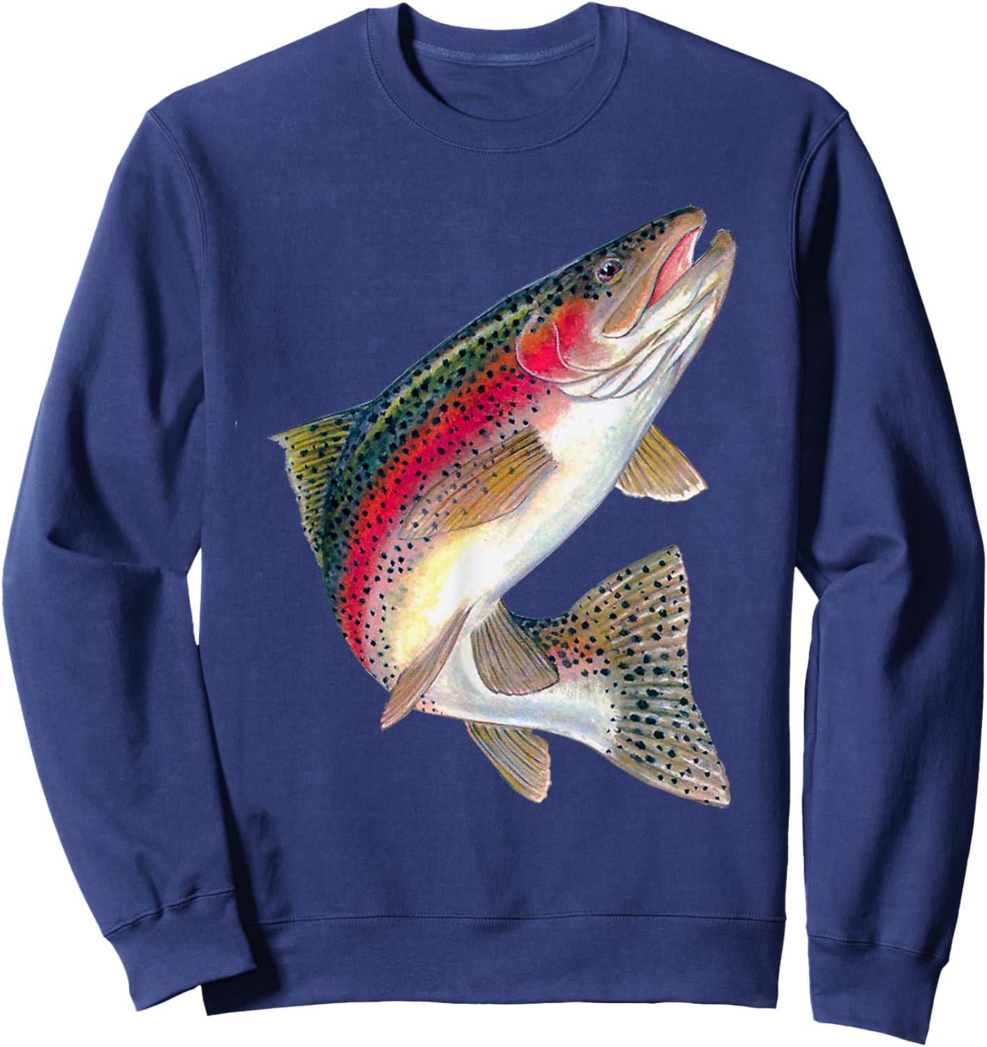 Trout Rainbow Trout Fishing Fishing Shirt Sweatshirt - Sweatshirt | Navy