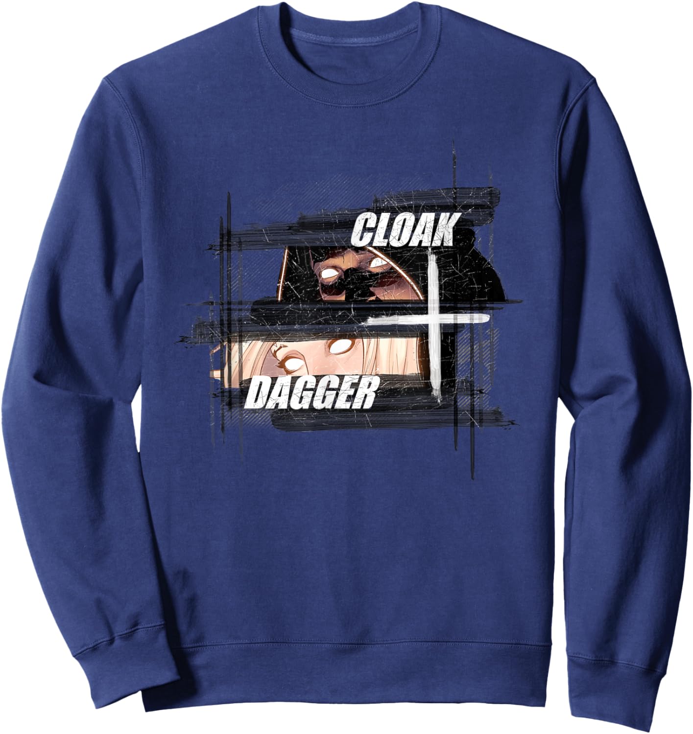 Marvel Cloak and Dagger Eyes Sweatshirt - Sweatshirt | Navy