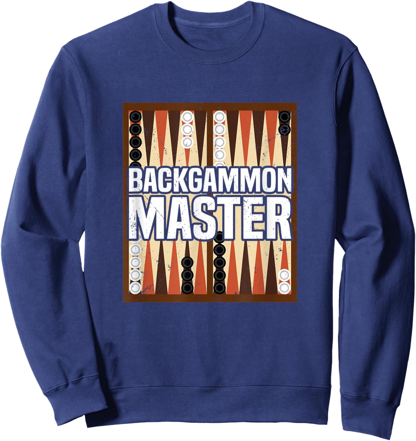 Backgammon Master Player Game Sweatshirt - Sweatshirt | Navy