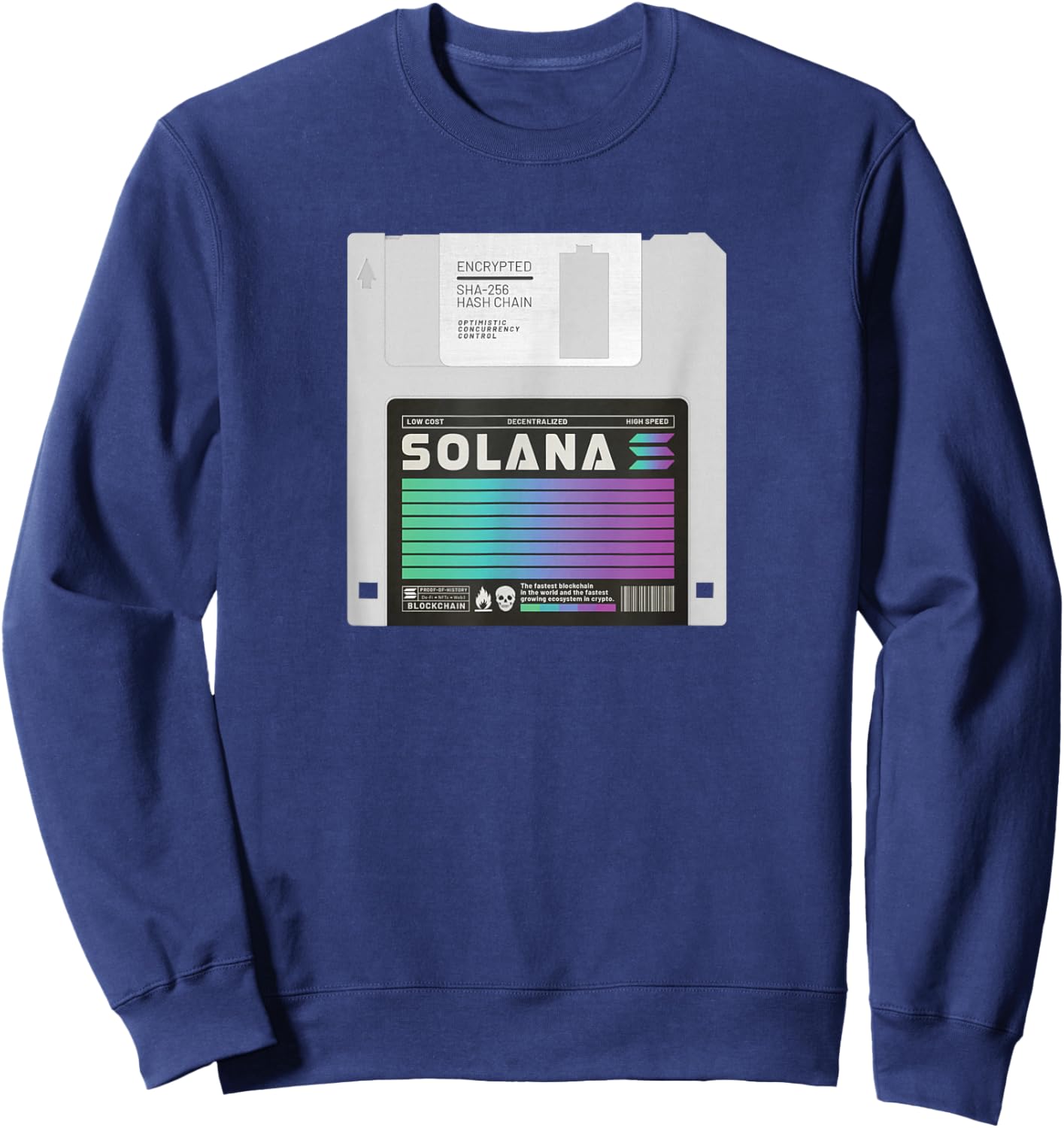 Solana Crypto - SOL Token - Cryptocurrency Sweatshirt - Sweatshirt | Navy