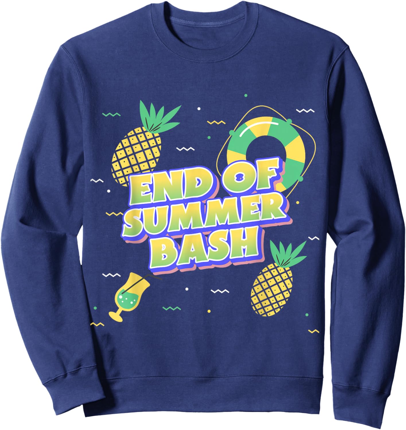 Last Party of The Summer Back to School - End of Summer Bash Women Kids Sweatshirt - Sweatshirt | Navy