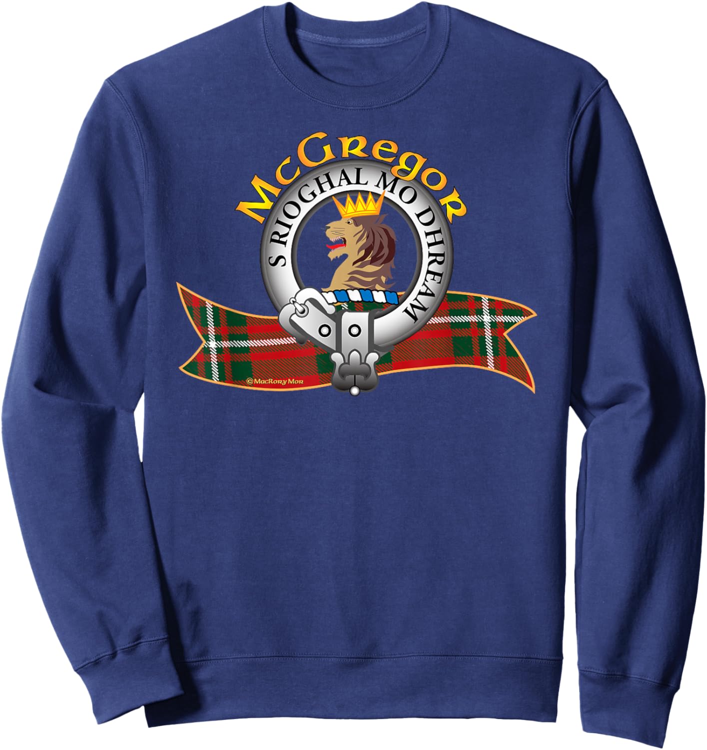 McGregor Clan Tartan Crest Motto Sweatshirt - Sweatshirt | Navy