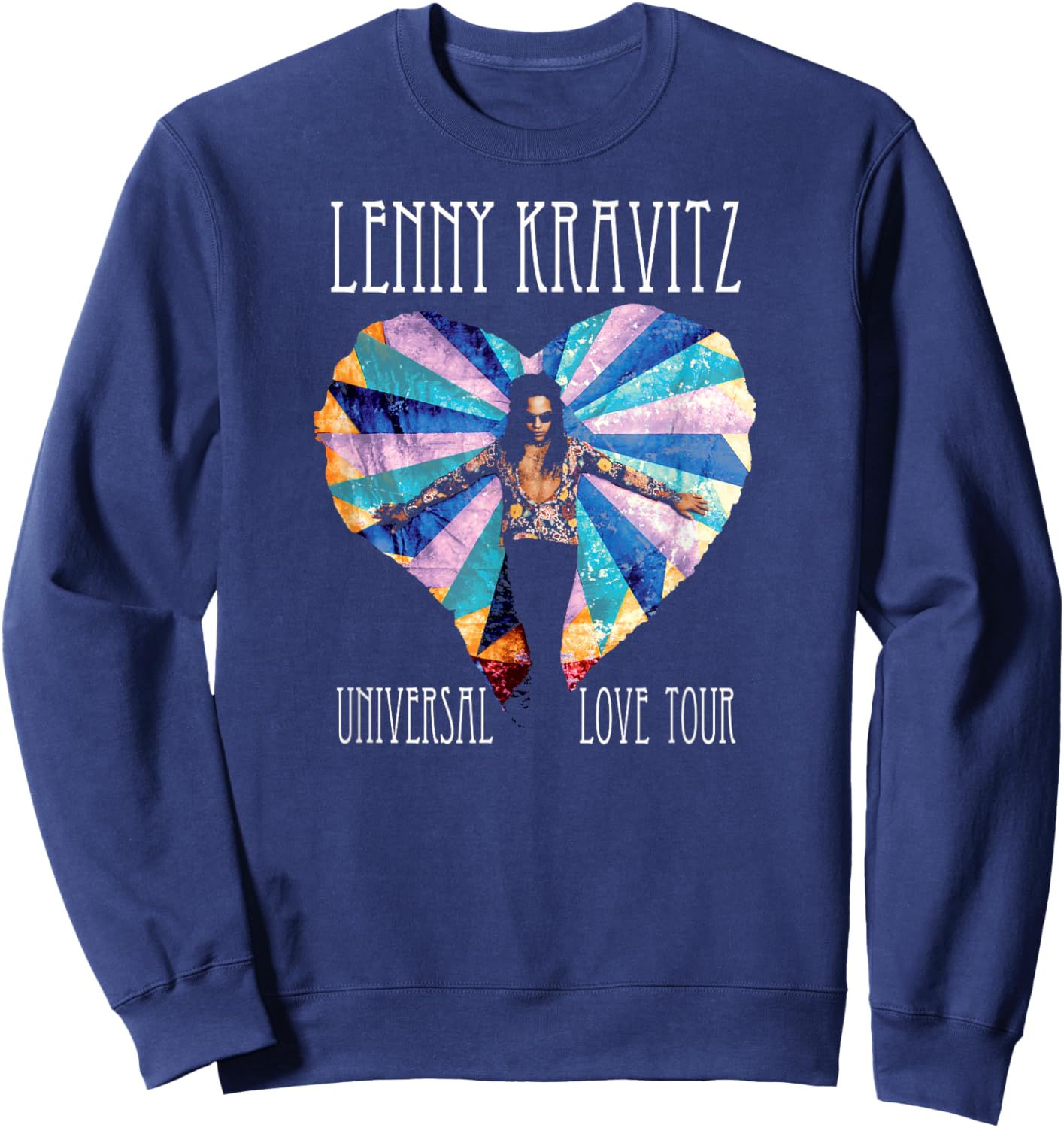 Lenny Kravitz – Universal Love Tour Sweatshirt - Sweatshirt | Navy