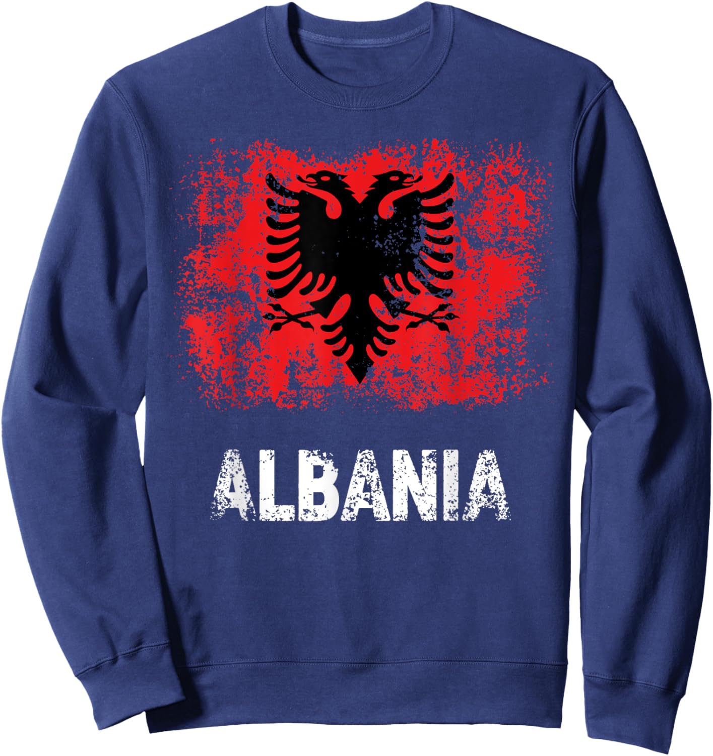 Albanian Patriot Albania Independence Day Albanian Flag Kids Men Sweatshirt - Sweatshirt | Navy