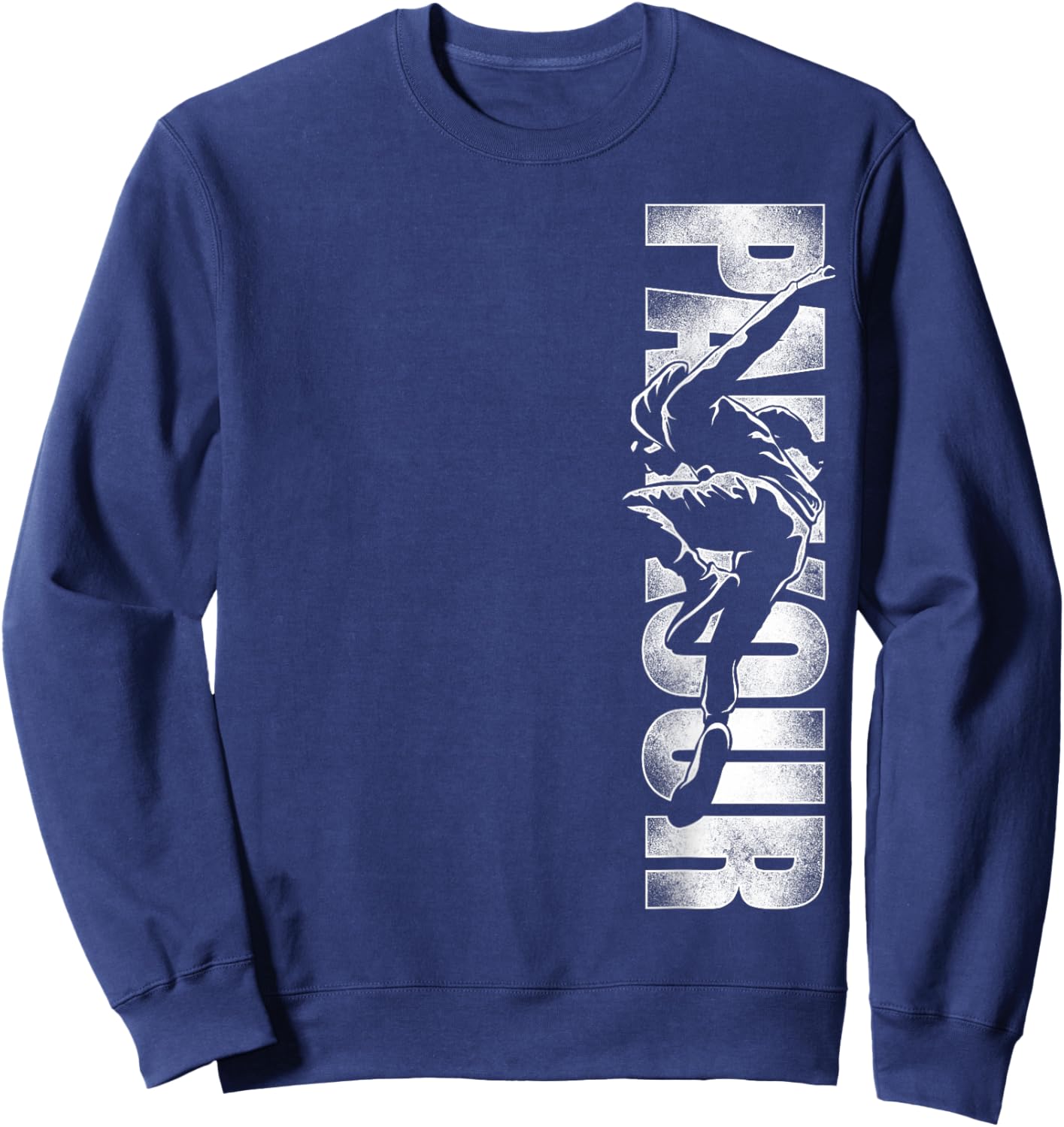 Parkour Free Running Traceur Vintage Parkour Sweatshirt - Sweatshirt | Navy