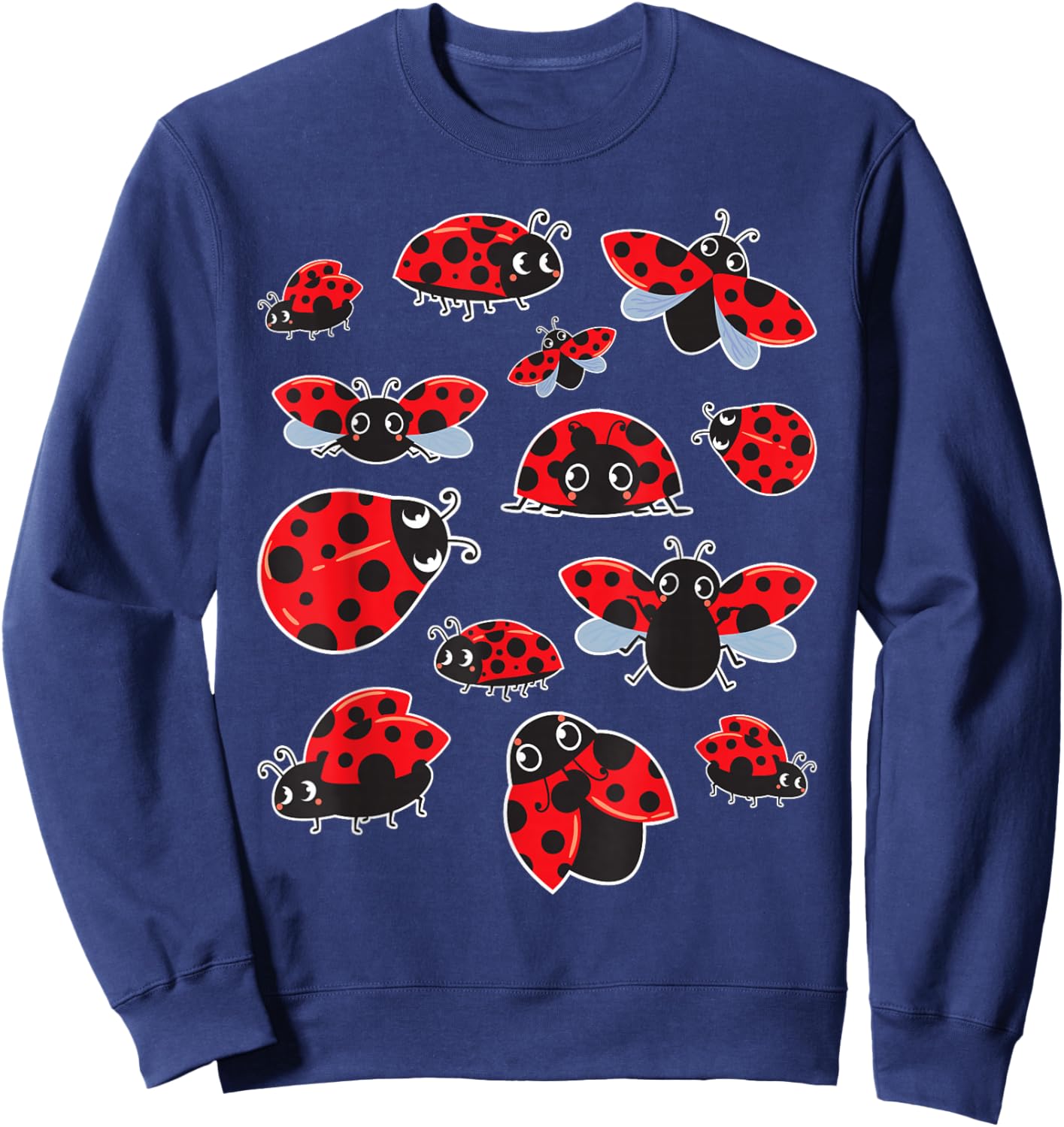 Adorable Ladybugs - Insectology Entomophile Beetle Collector Sweatshirt - Sweatshirt | Navy