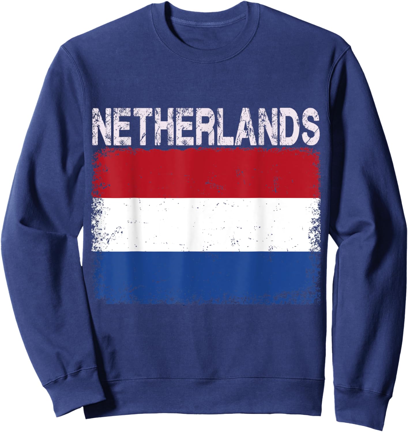 Vintage Netherlands Flag Dutch Pride Clothing Sports Jersey Sweatshirt - Sweatshirt | Navy