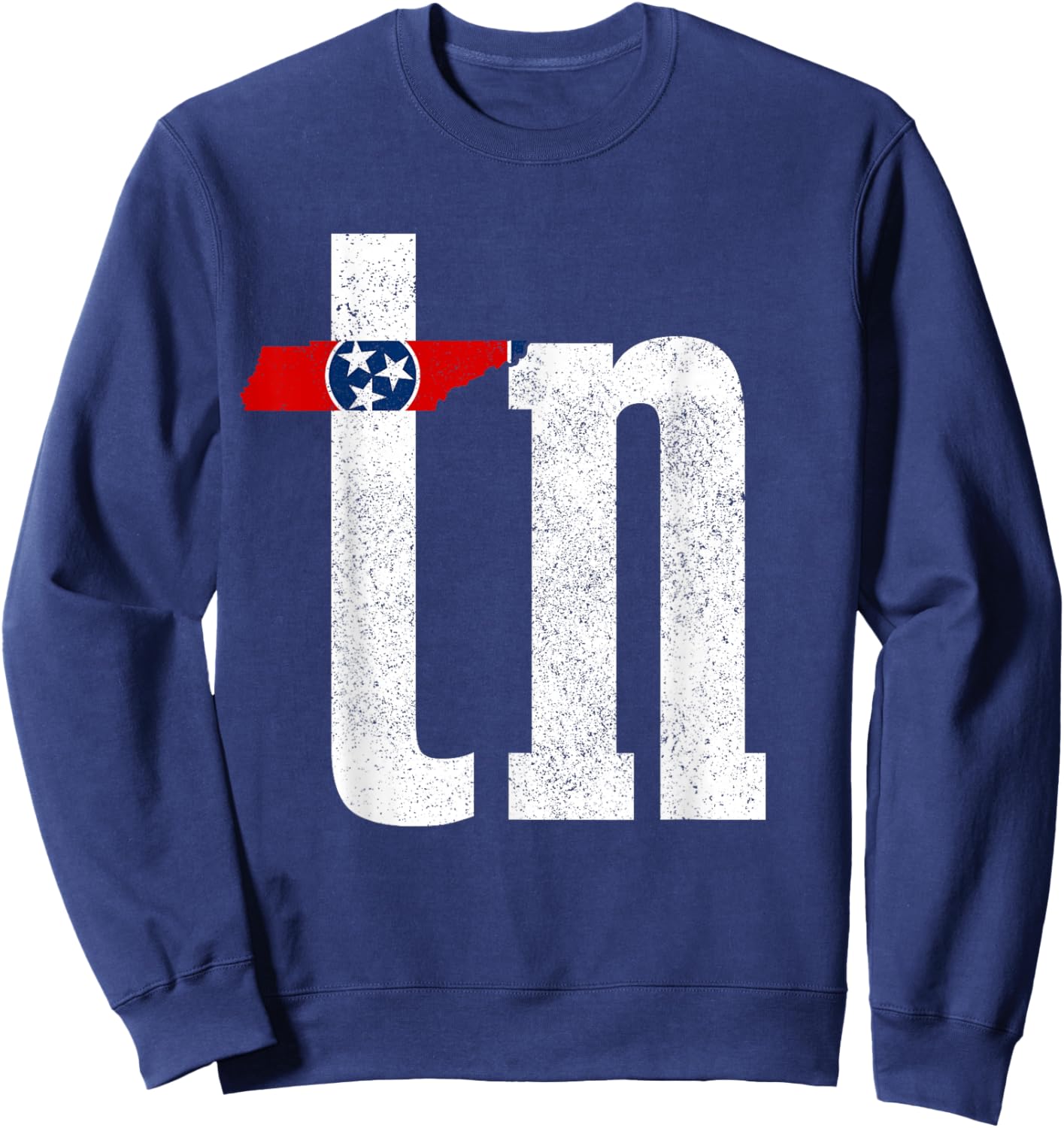 Tennessee Flag TN Pride State Map Nashville Memphis Sweatshirt - Sweatshirt | Navy