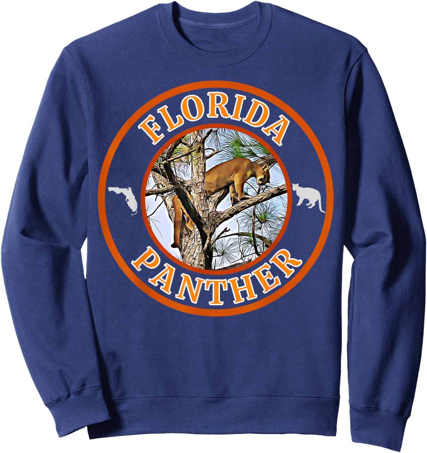 Florida Panther Sweatshirt - Sweatshirt | Navy