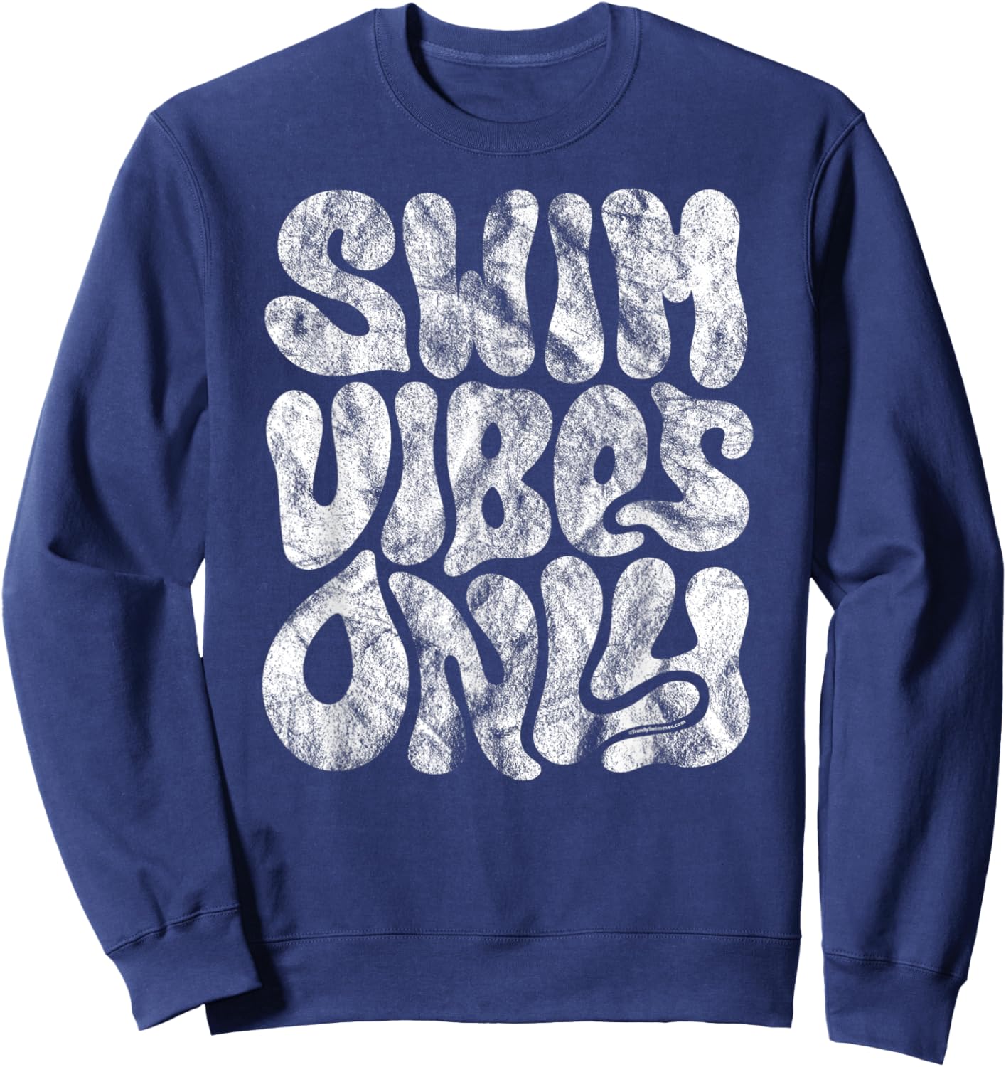 Swim Vibes Only Swimmer Sweatshirt - Sweatshirt | Navy