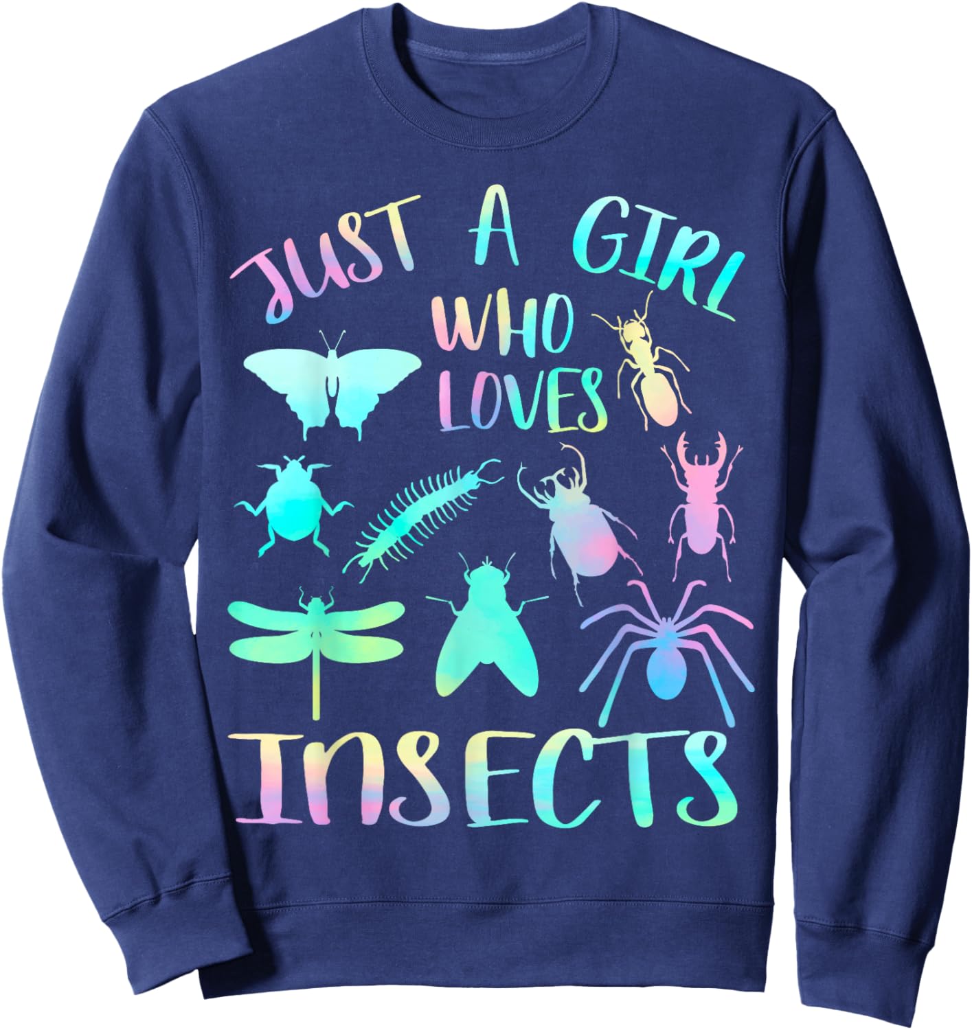 Just a girl who loves insects Sweatshirt - Sweatshirt | Navy