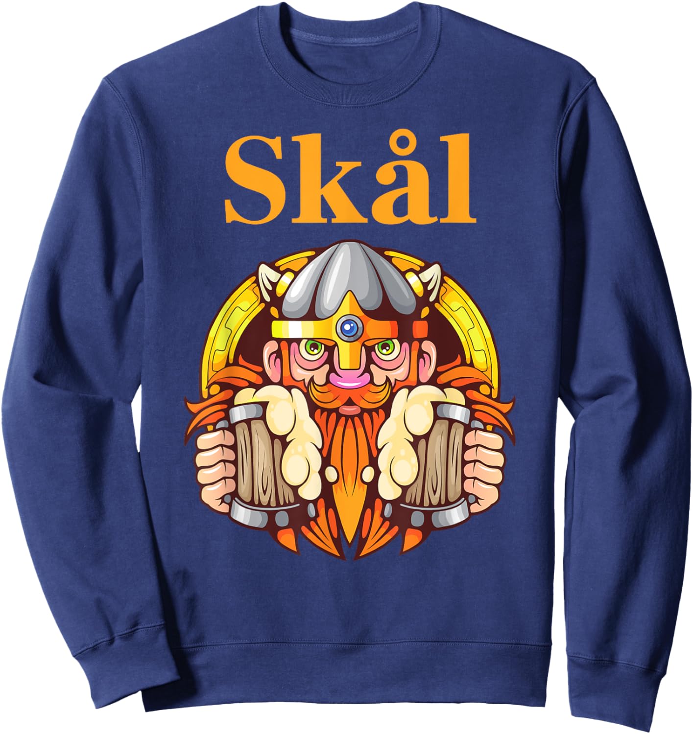 Beer gifts from Sweden Norway Skål Sweatshirt - Sweatshirt | Navy