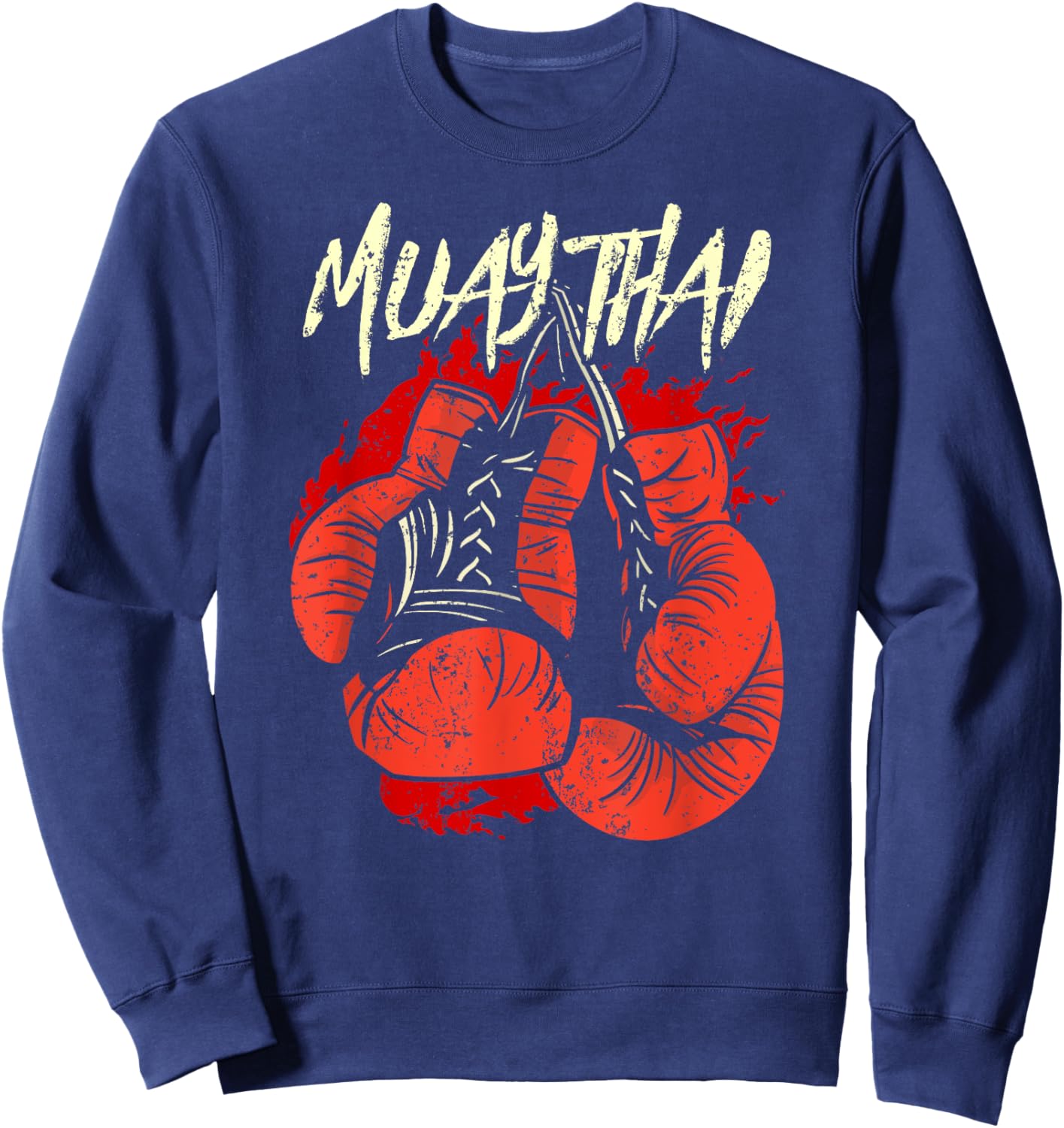 Muay Thai Hobby Boxing Martial Arts Fighter Sweatshirt - Sweatshirt | Navy