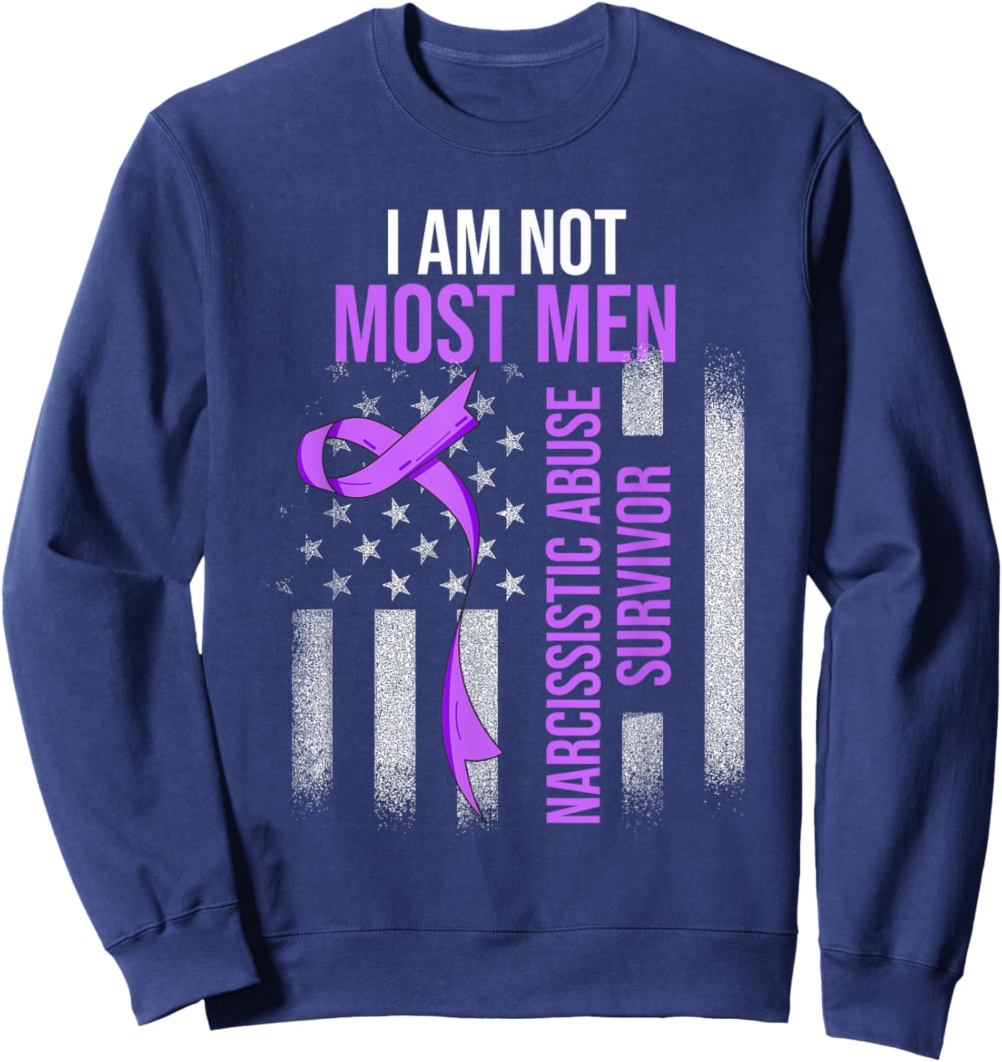 World Narcissistic Abuse Awareness Survivor Sweatshirt - Sweatshirt | Navy