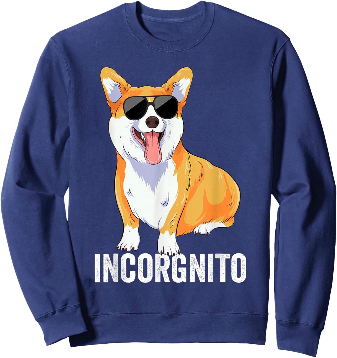 Incorgnito Pembroke Welsh Corgi Dog Lover Funny Corgi Women Kids Sweatshirt - Sweatshirt | Navy