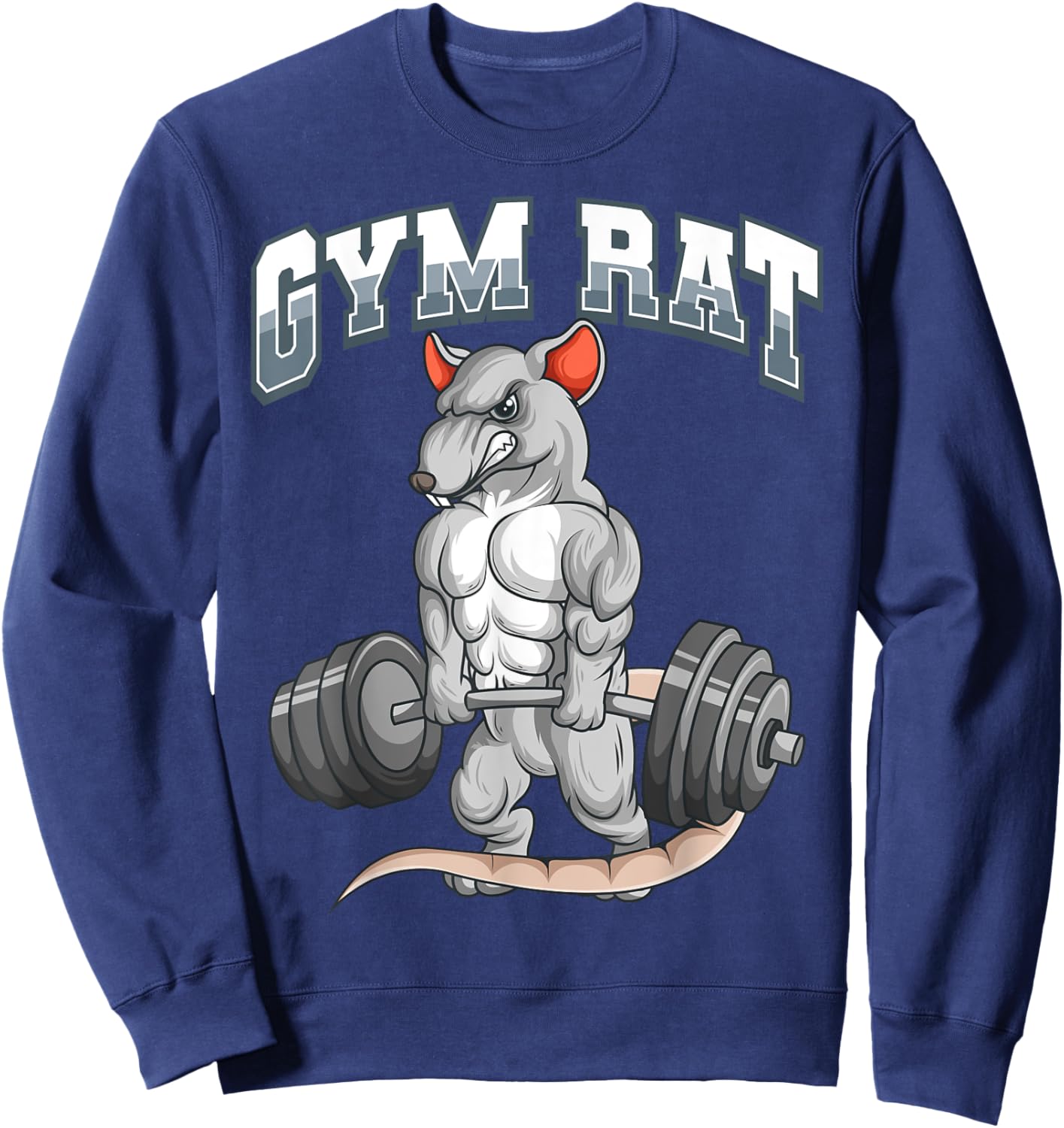 Gym Rat Fitness Bodybuilding Sweatshirt - Sweatshirt | Navy