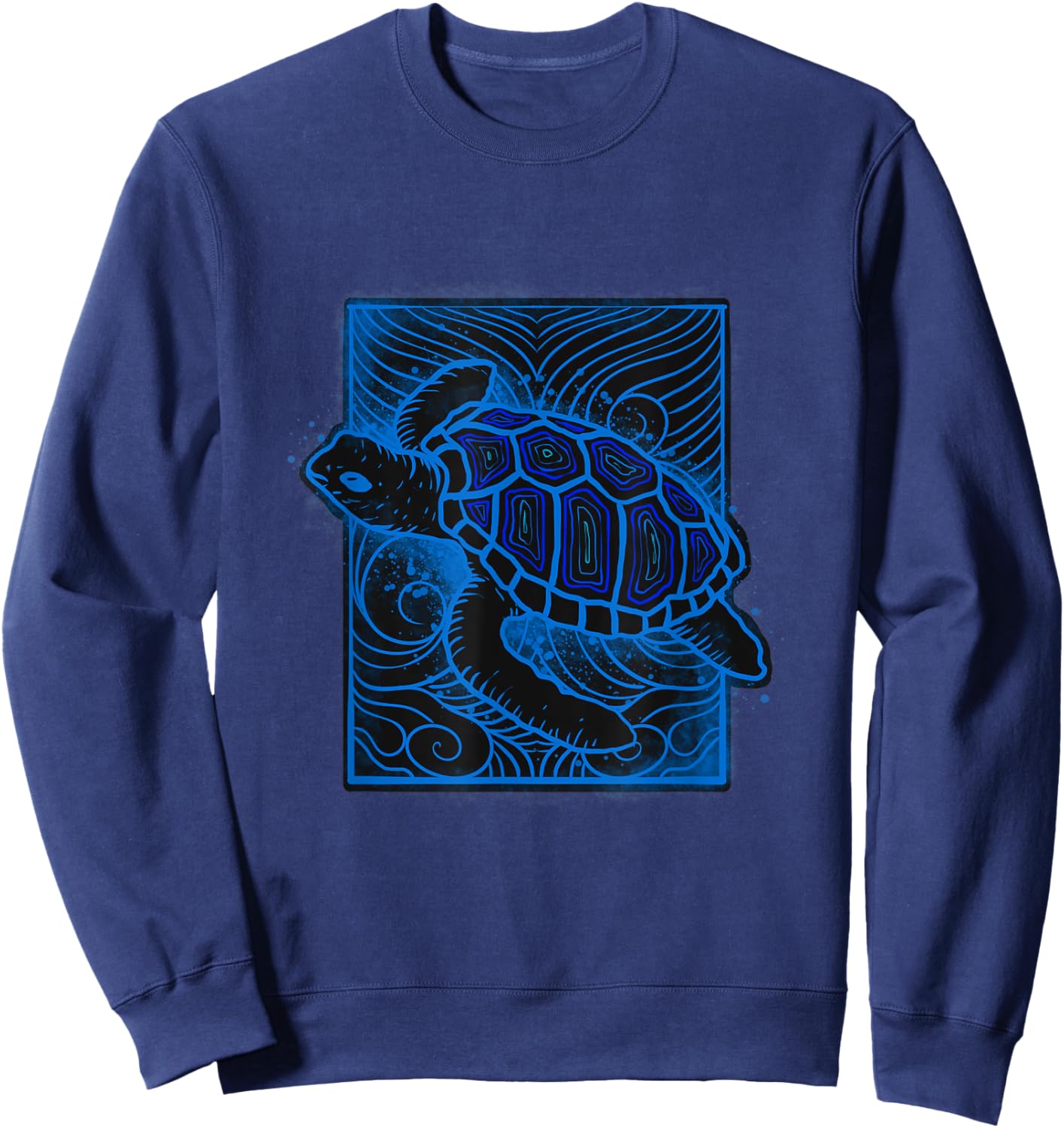 Sea Turtle Conservation Animal Rights Gift Sweatshirt - Sweatshirt | Navy