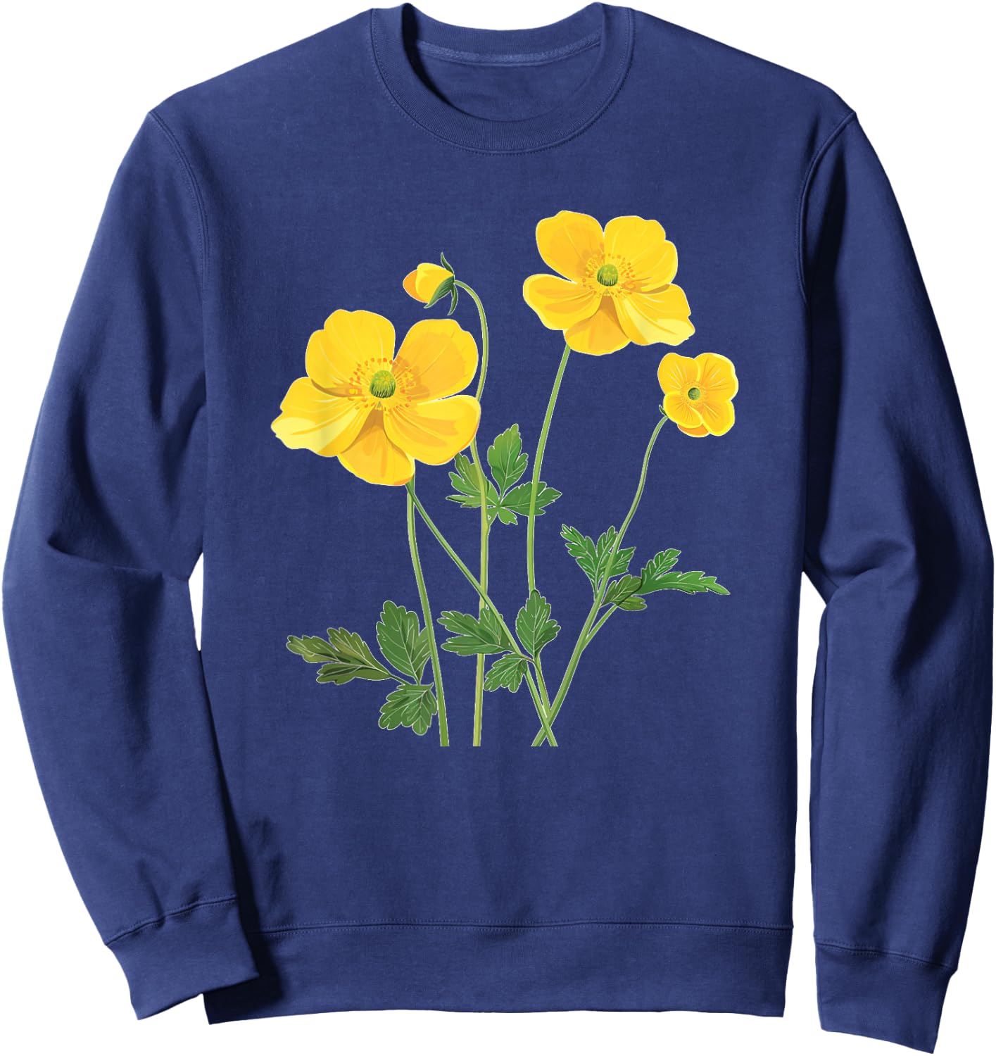 Pretty Buttercup Costume for Flowers Lovers Sweatshirt - Sweatshirt | Navy