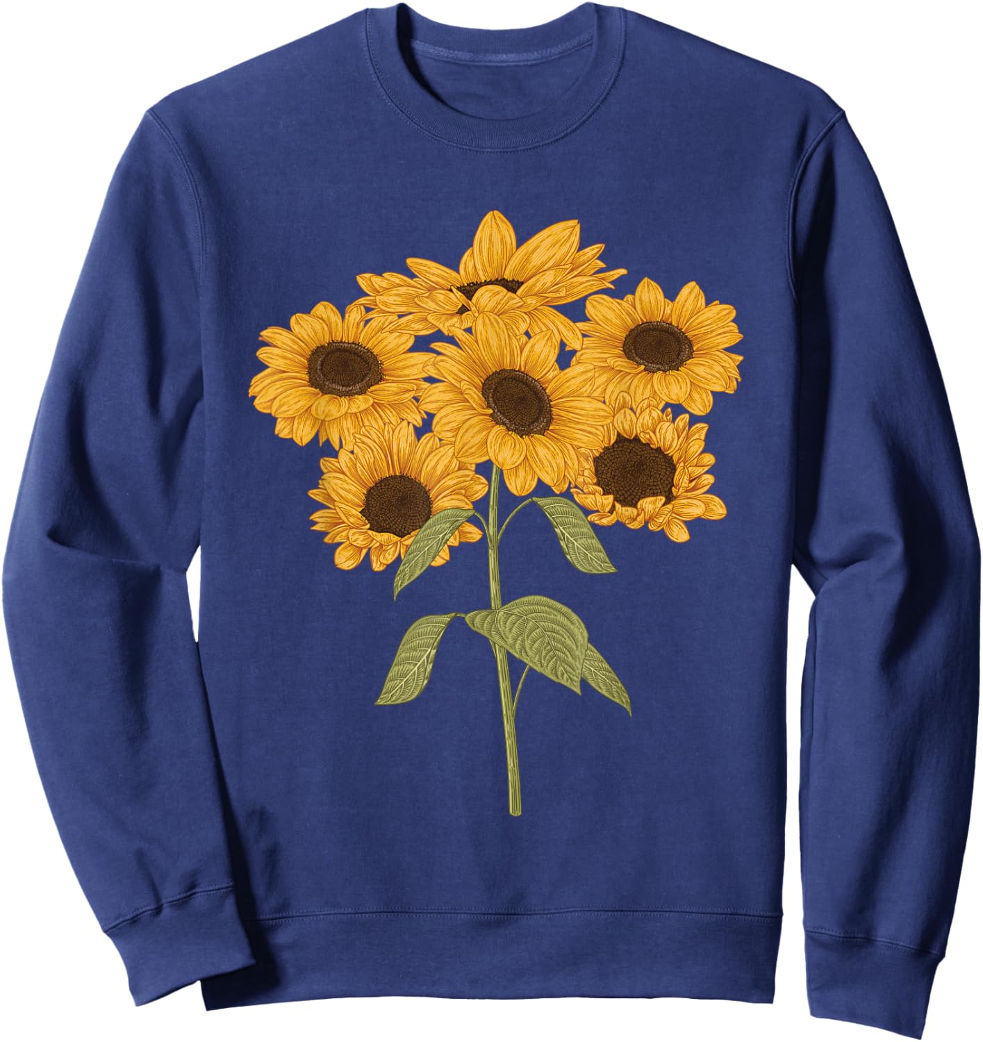 Beautiful Sunflower design for summer lovers women and kids Sweatshirt - Sweatshirt | Navy