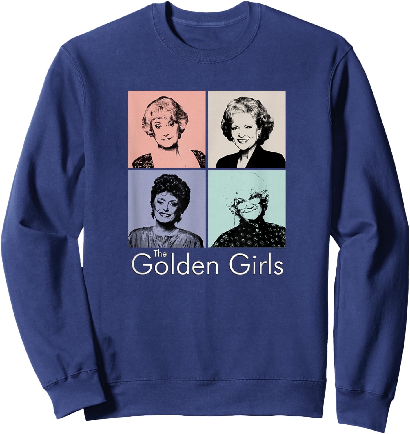 The Golden Girls - Color Block Group Sweatshirt - Sweatshirt | Navy