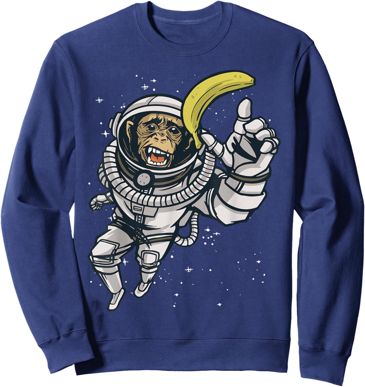Astronaut Monkey - Space Travel Sweatshirt - Sweatshirt | Navy