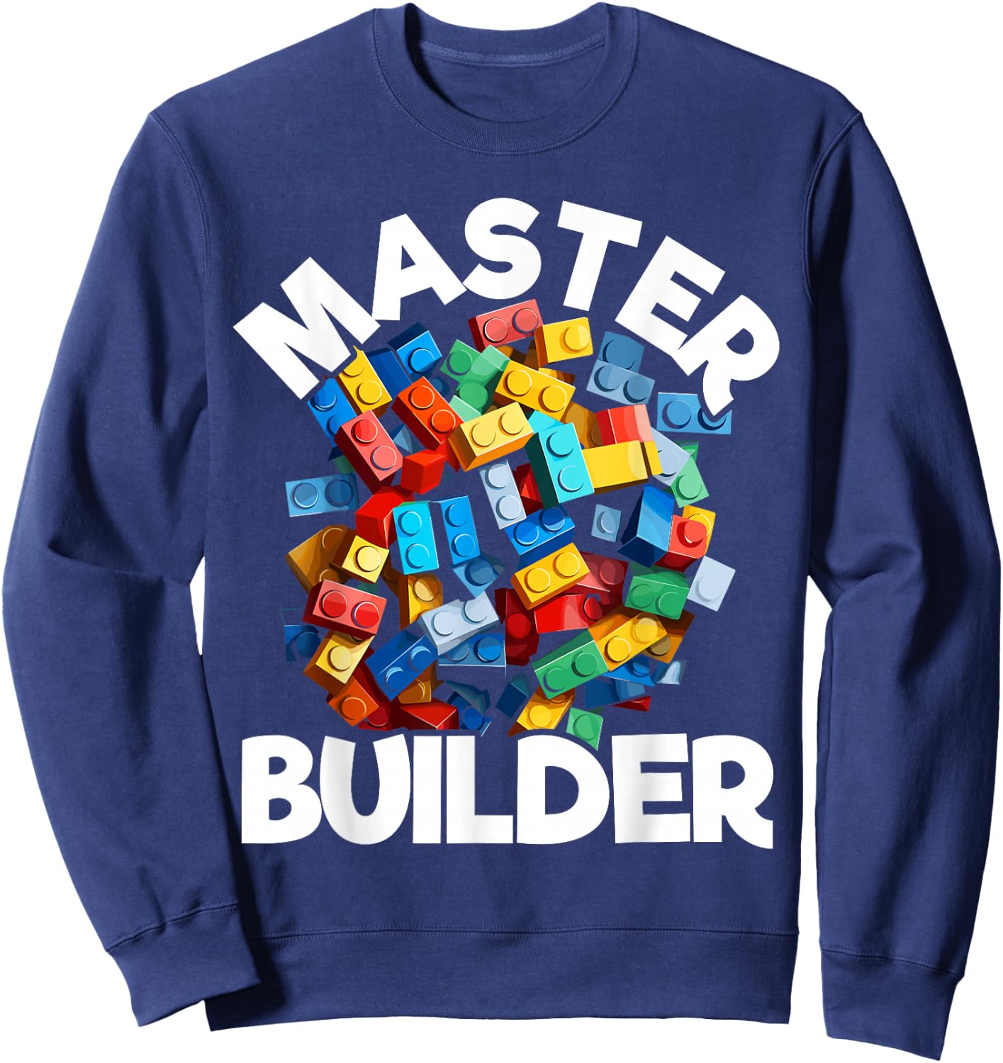 Master Builder Bricks Blocks Play Toys Sweatshirt - Sweatshirt | Navy