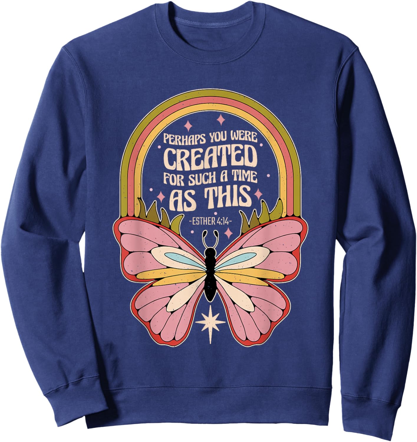 Christian Religious Esther 4 14 Sweatshirt - Sweatshirt | Navy