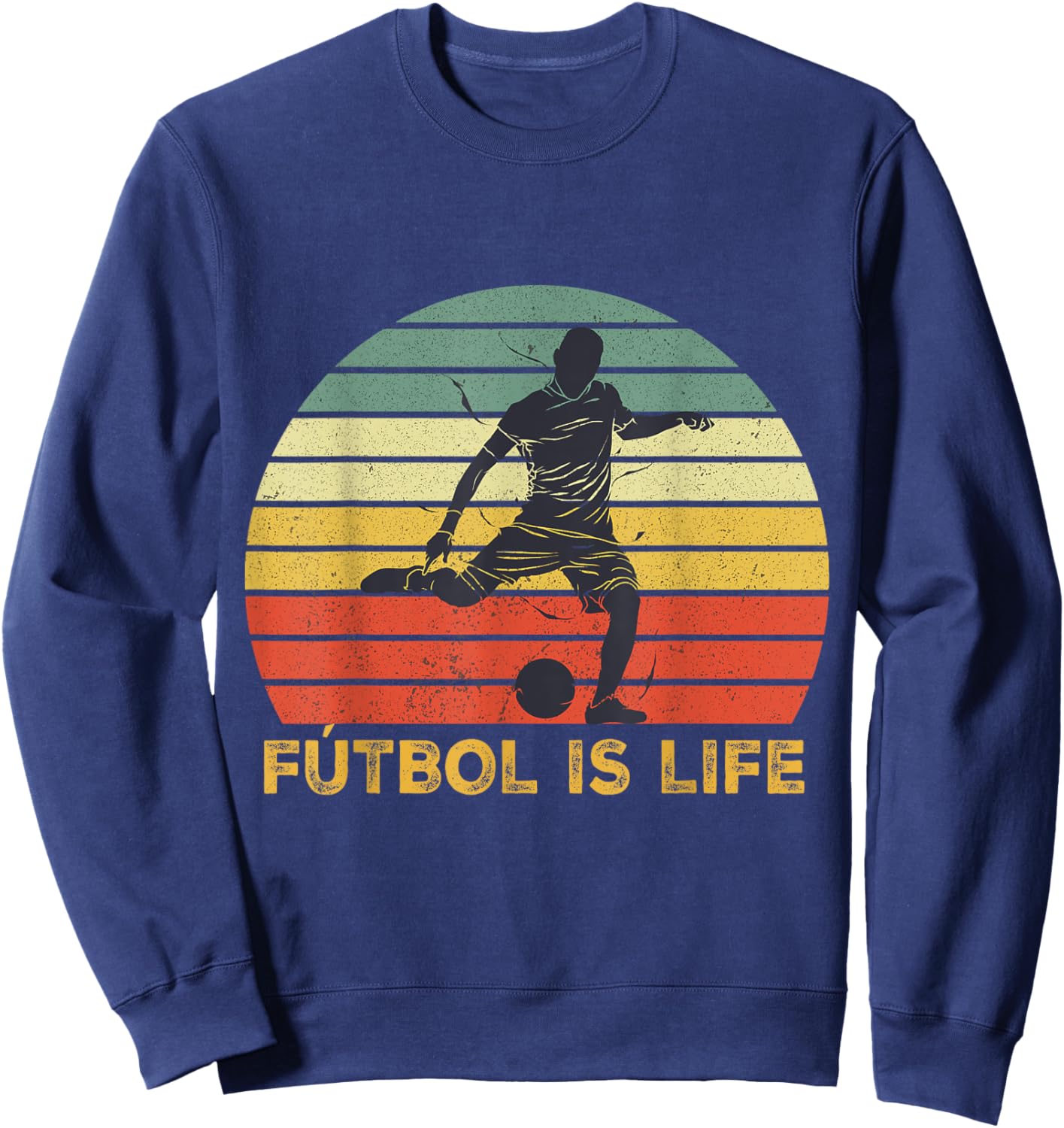 Futbol Is Life shirt Sweatshirt - Sweatshirt | Navy