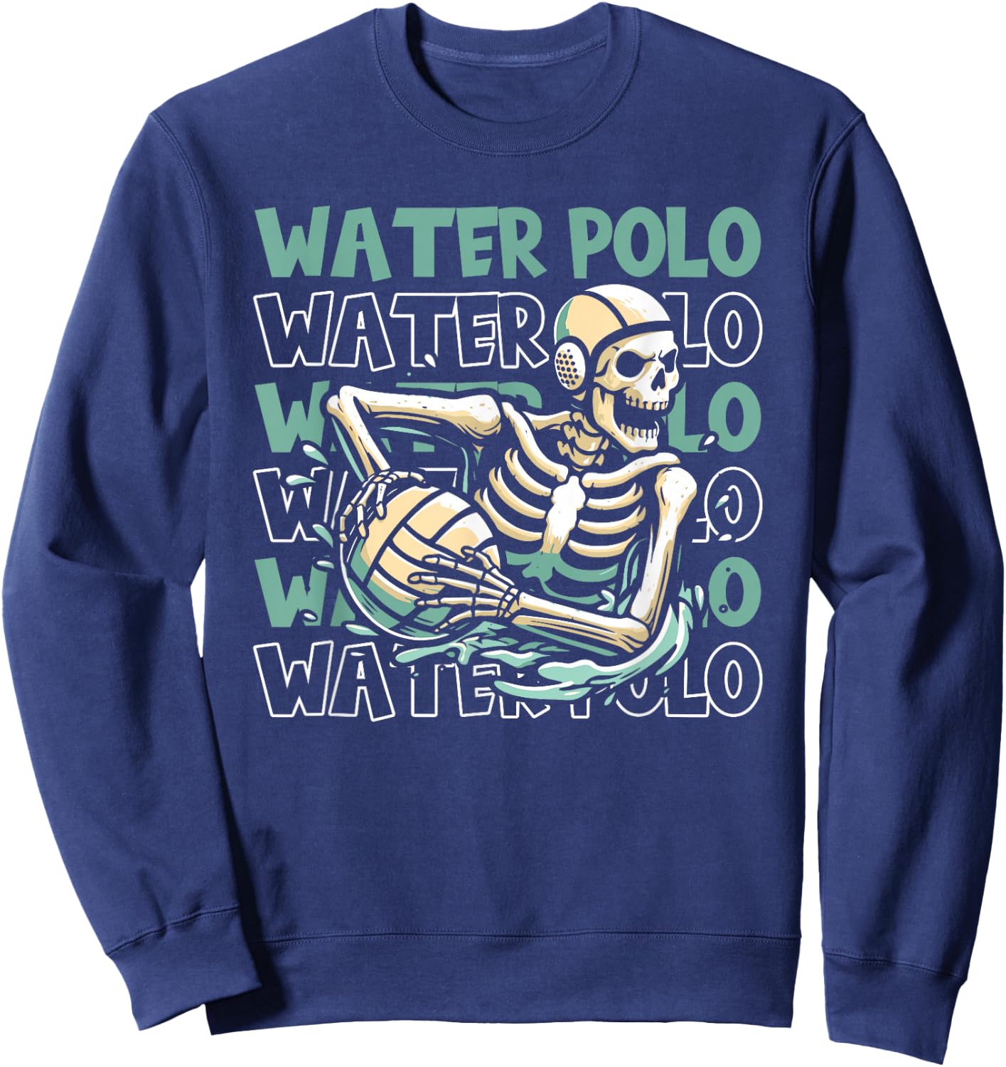 Player Skeleton - Waterpolo Sport Water Polo Sweatshirt - Sweatshirt | Navy