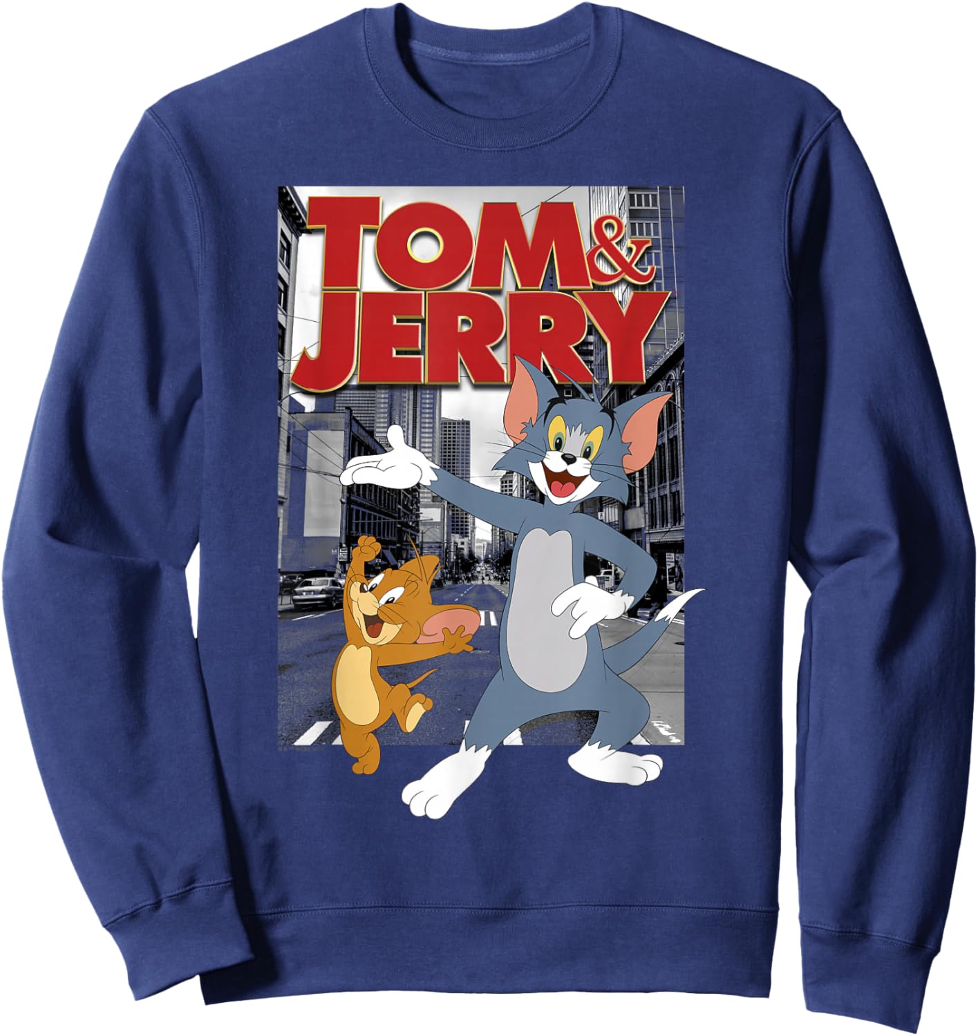 Tom and Jerry in The City Sweatshirt - Sweatshirt | Navy
